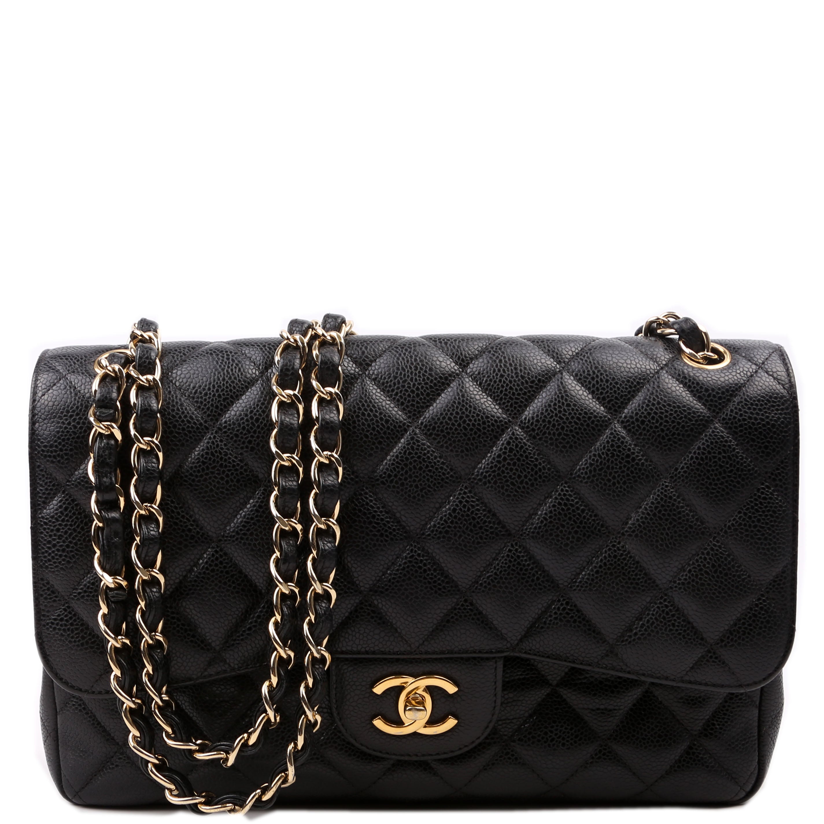 Classic Flap Jum Caviar 17-20M Black/Gold