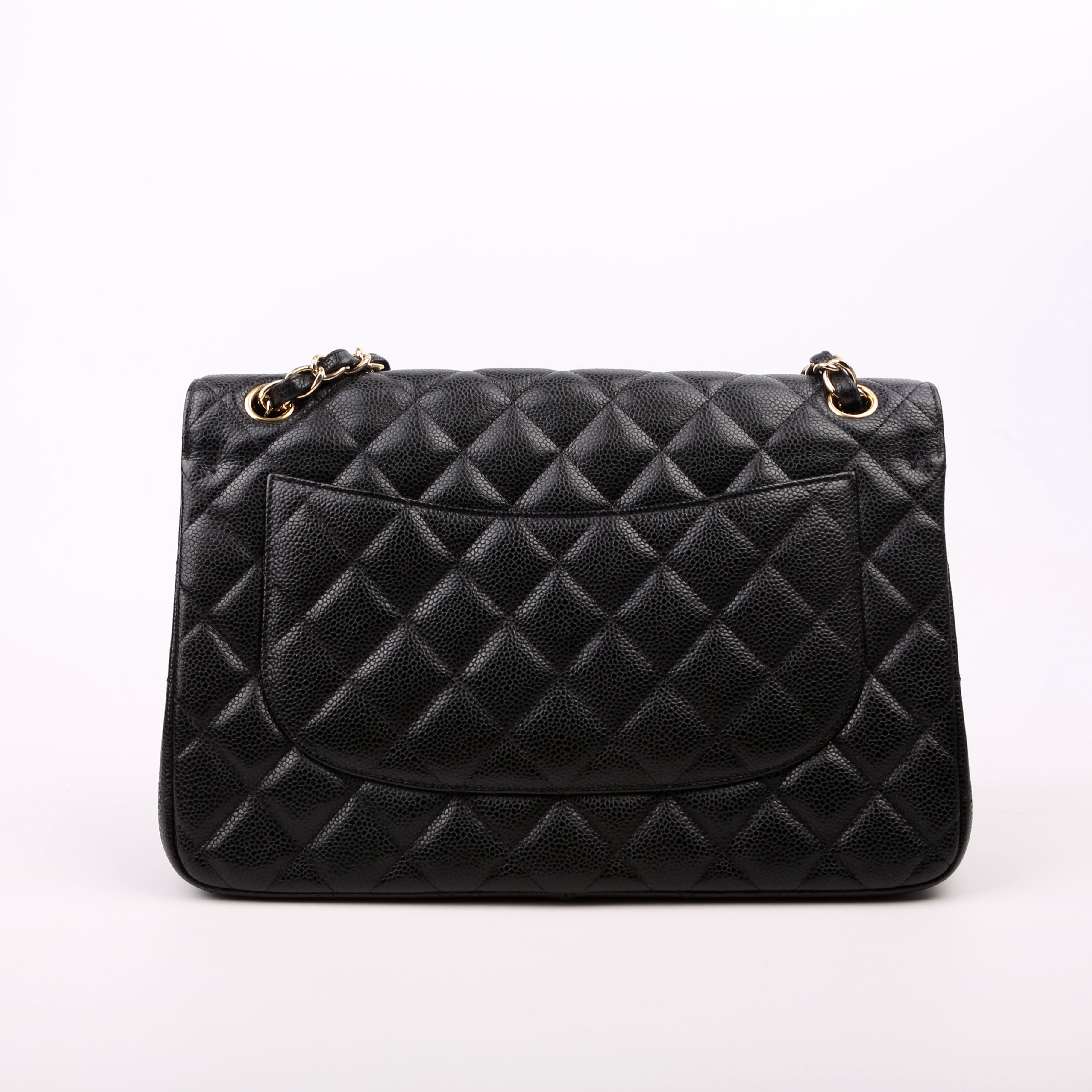 Classic Flap Jum Caviar 17-20M Black/Gold