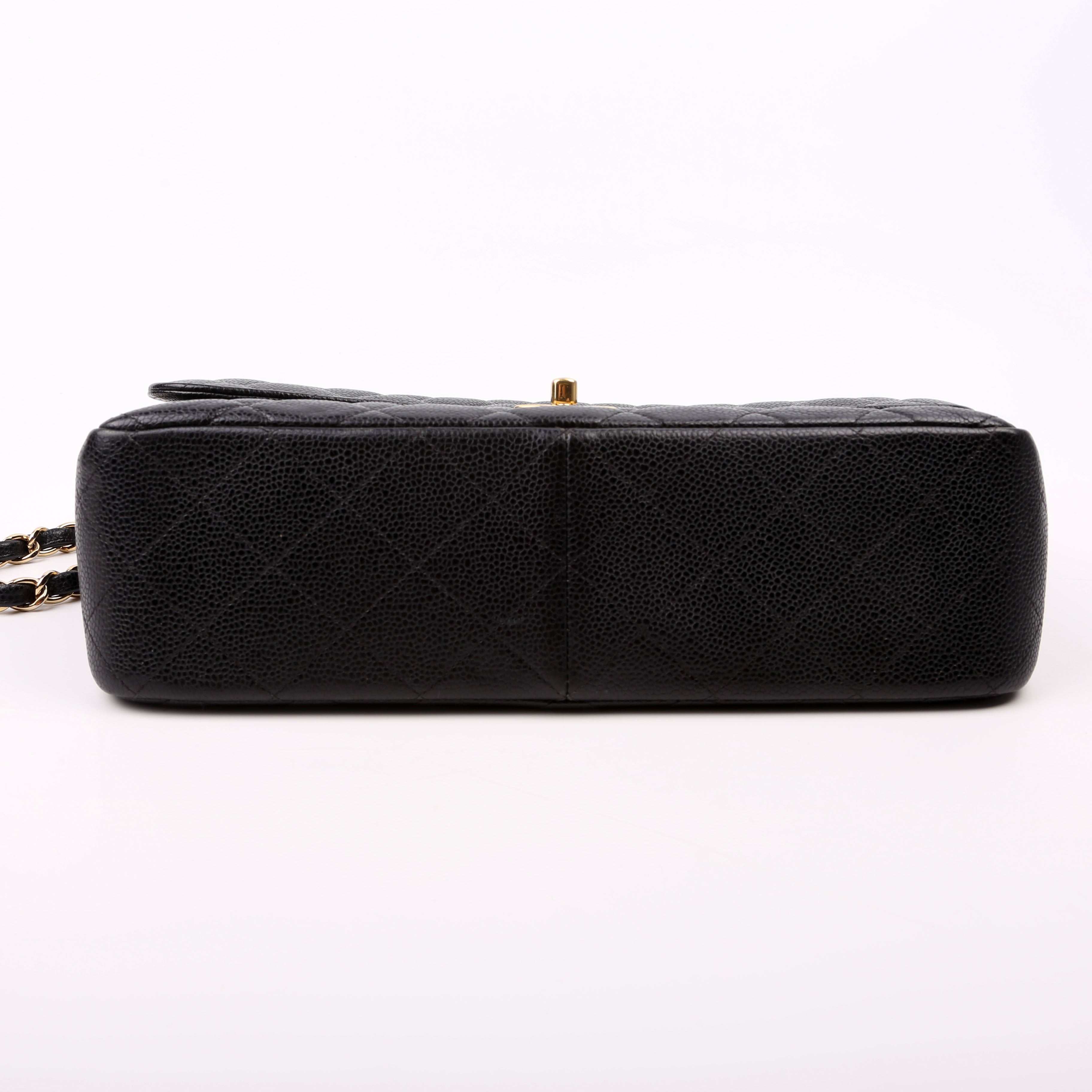 Classic Flap Jum Caviar 17-20M Black/Gold