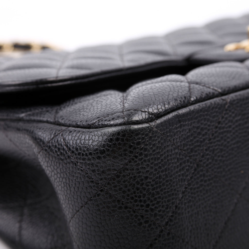 Classic Flap Jum Caviar 17-20M Black/Gold