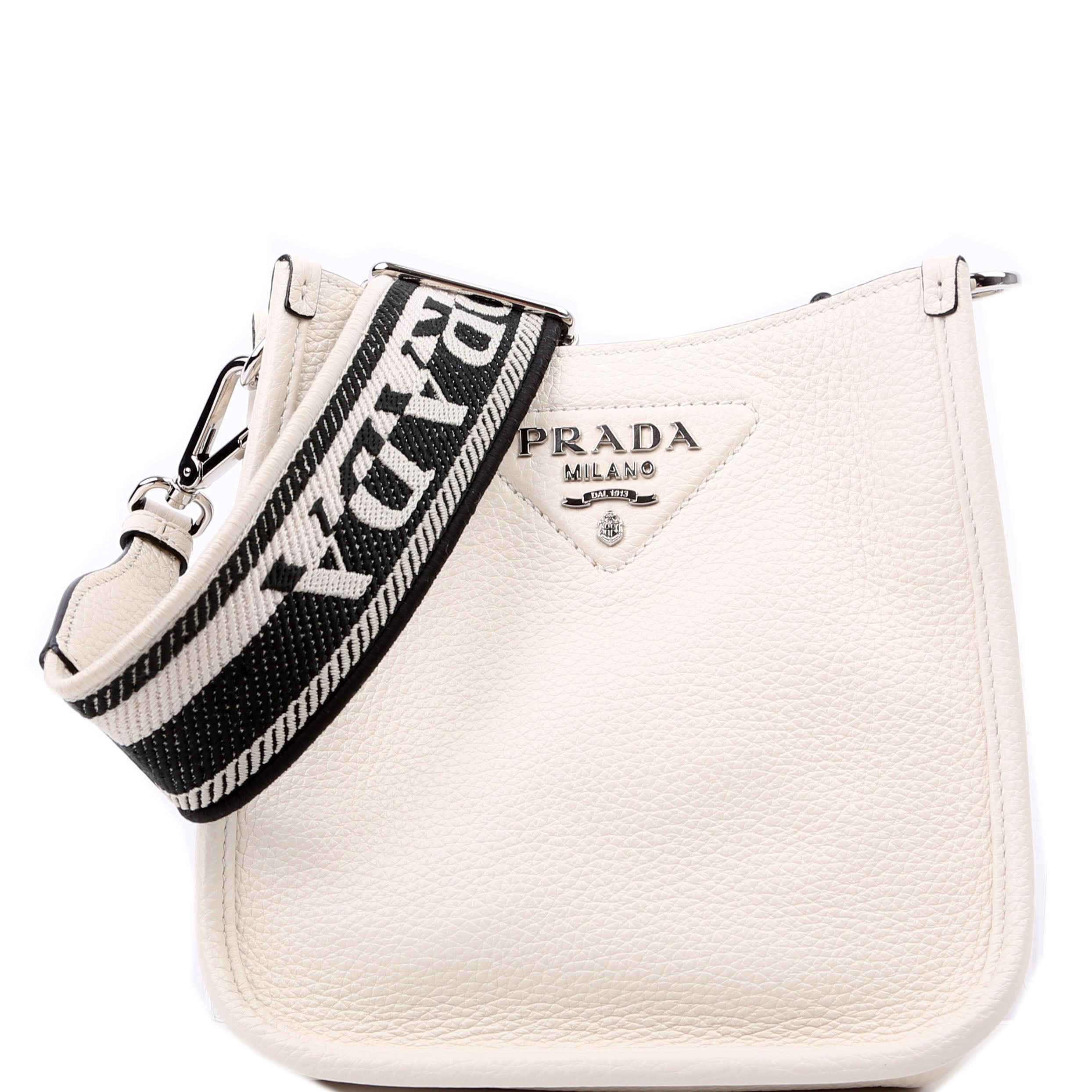 1BH191 Leather Mini Shoulder Bag White