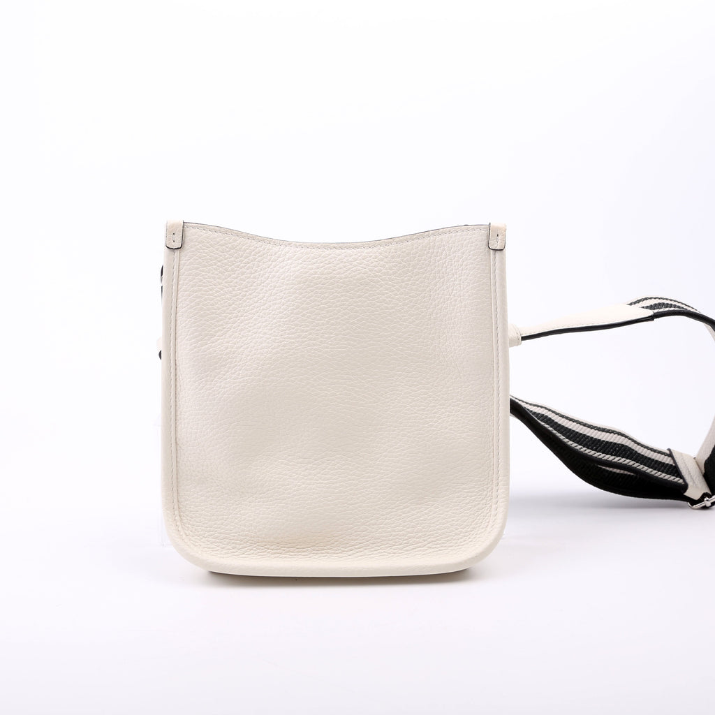 1BH191 Leather Mini Shoulder Bag White