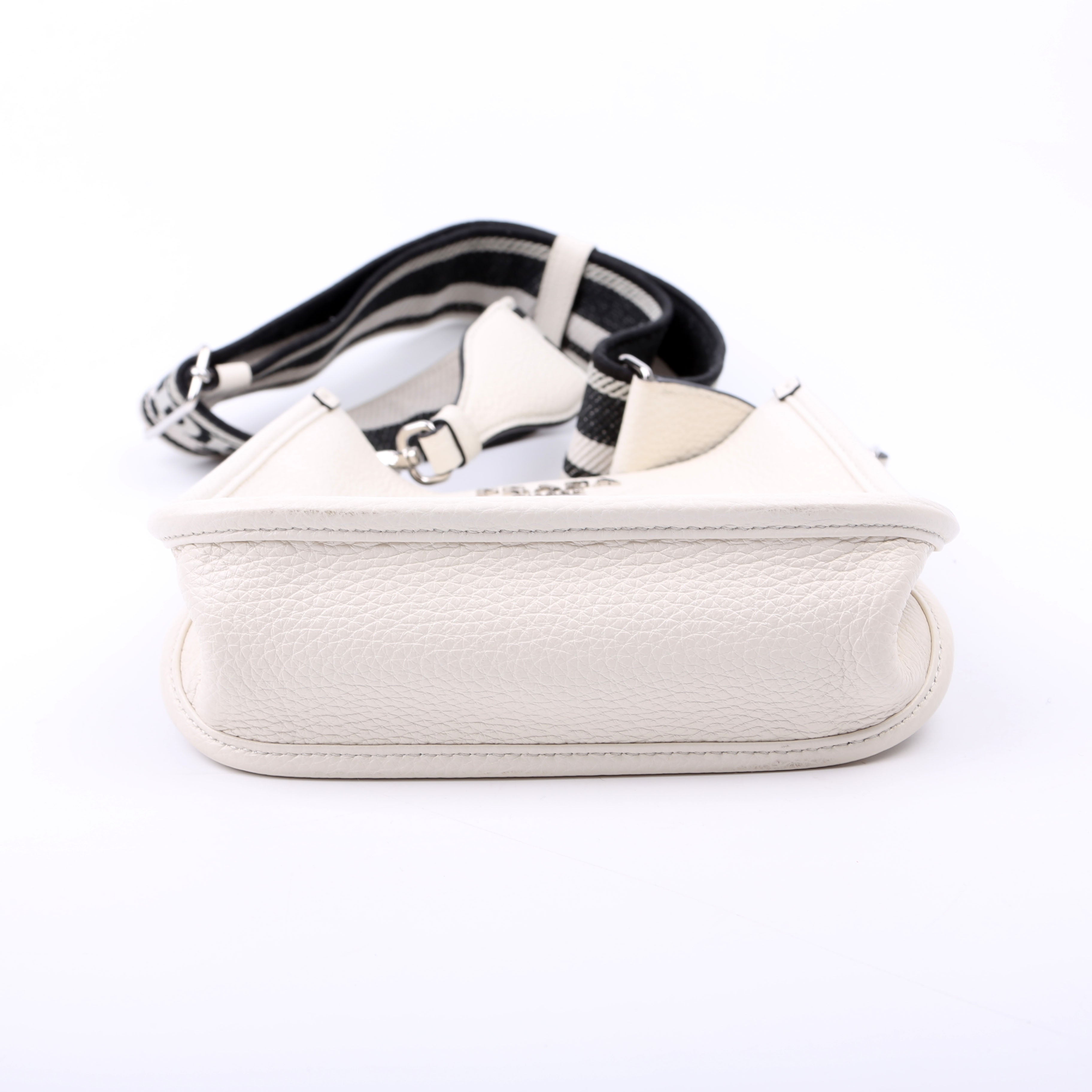 1BH191 Leather Mini Shoulder Bag White
