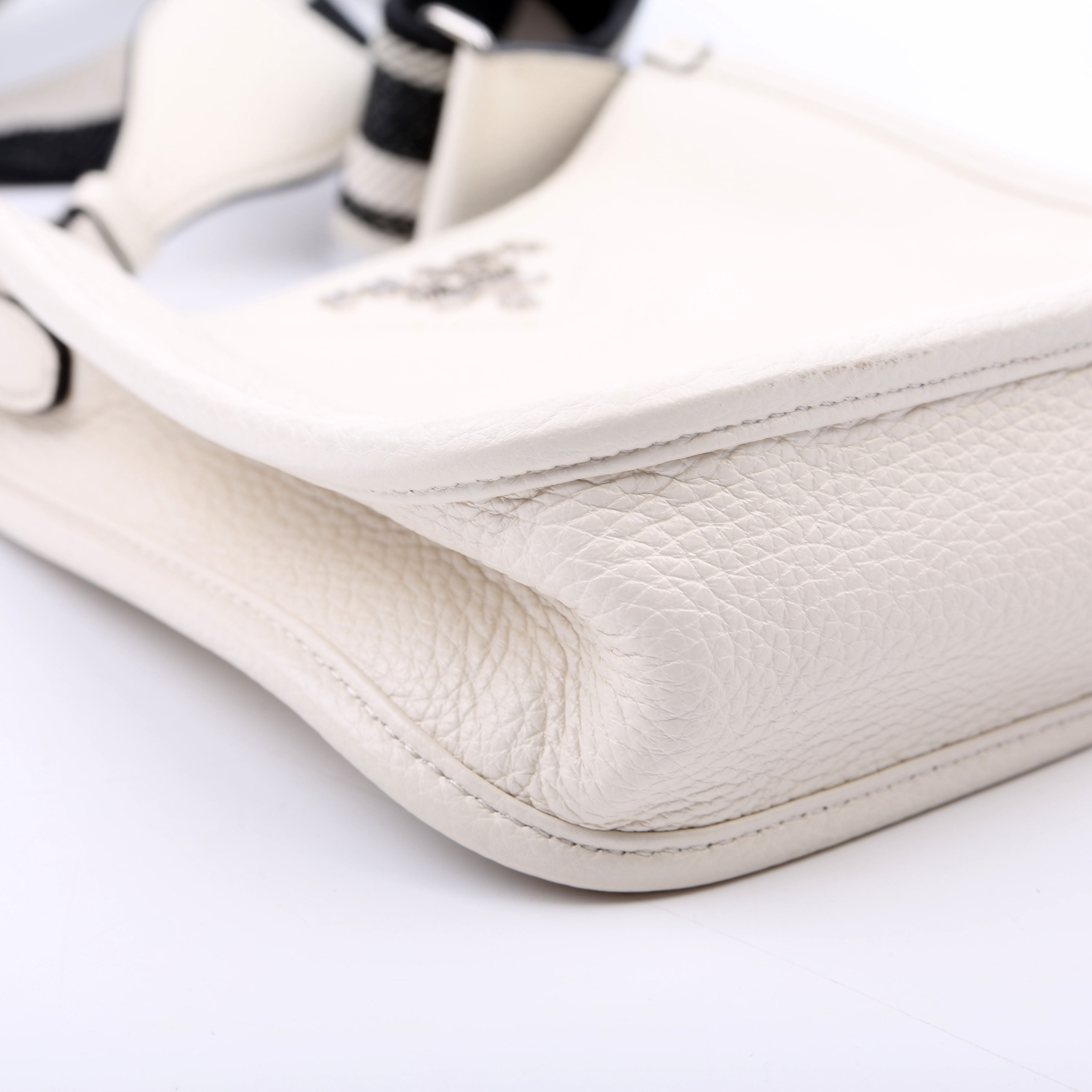 1BH191 Leather Mini Shoulder Bag White