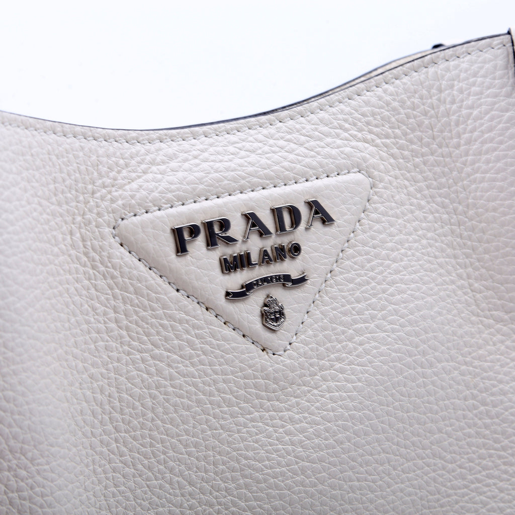 1BH191 Leather Mini Shoulder Bag White