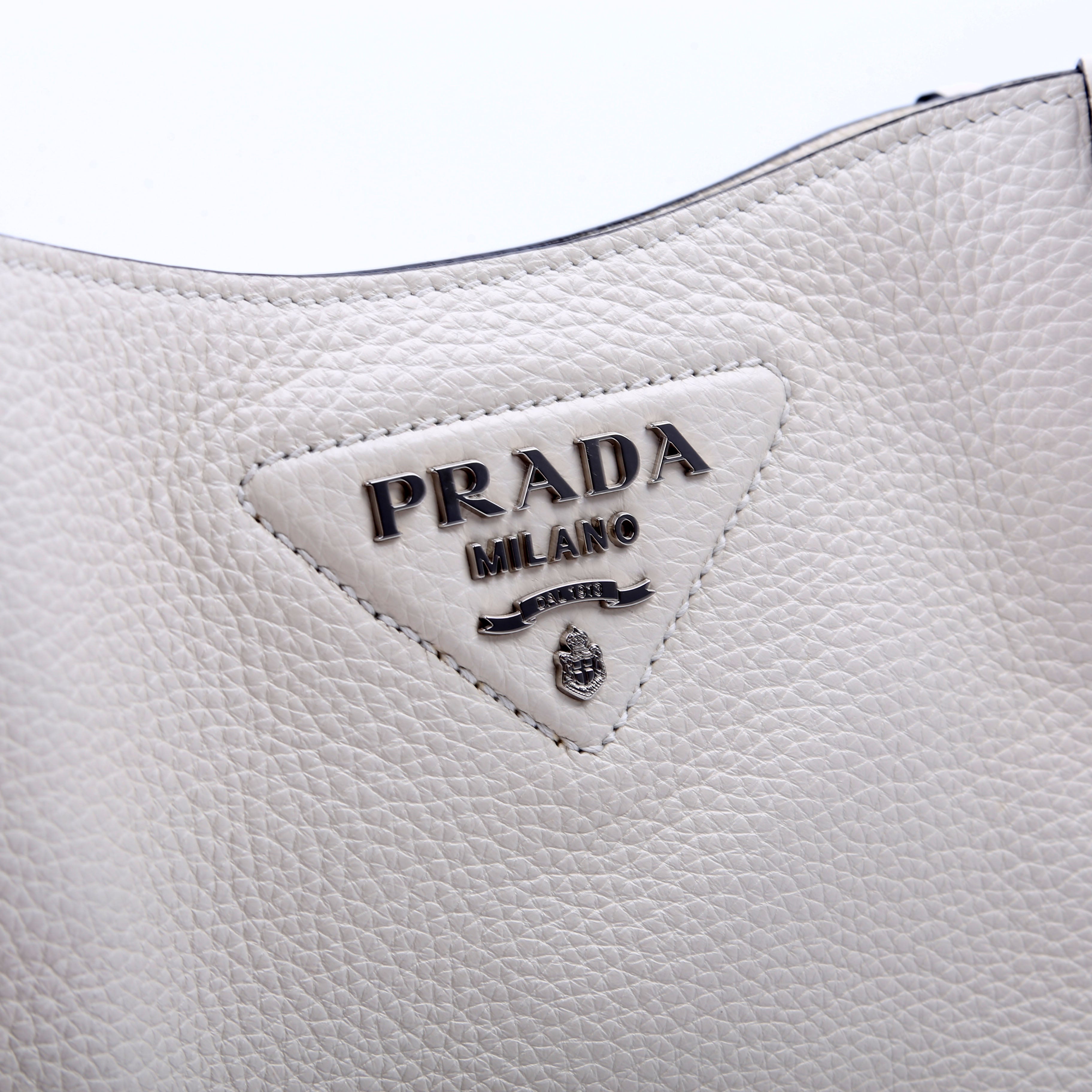 1BH191 Leather Mini Shoulder Bag White