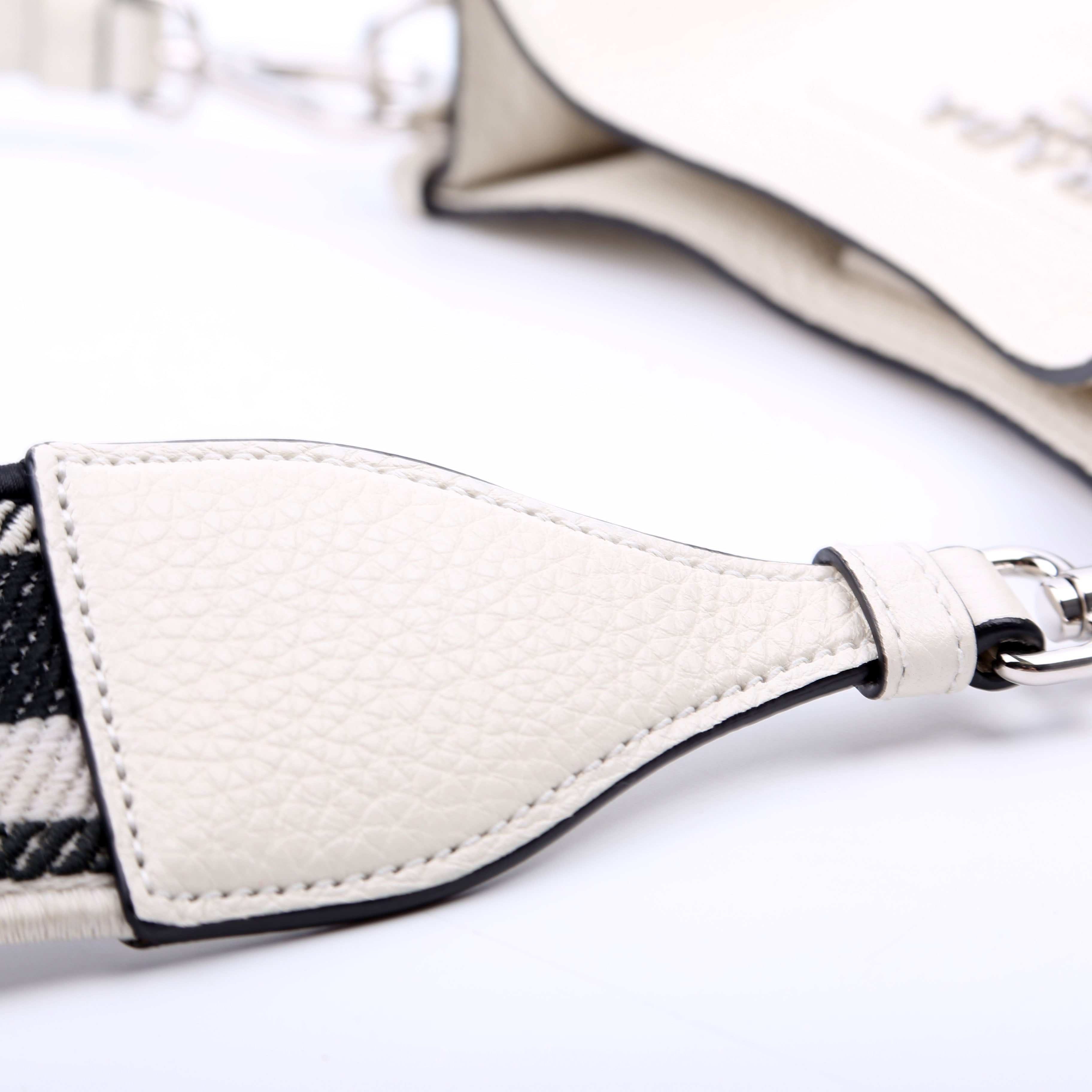 1BH191 Leather Mini Shoulder Bag White