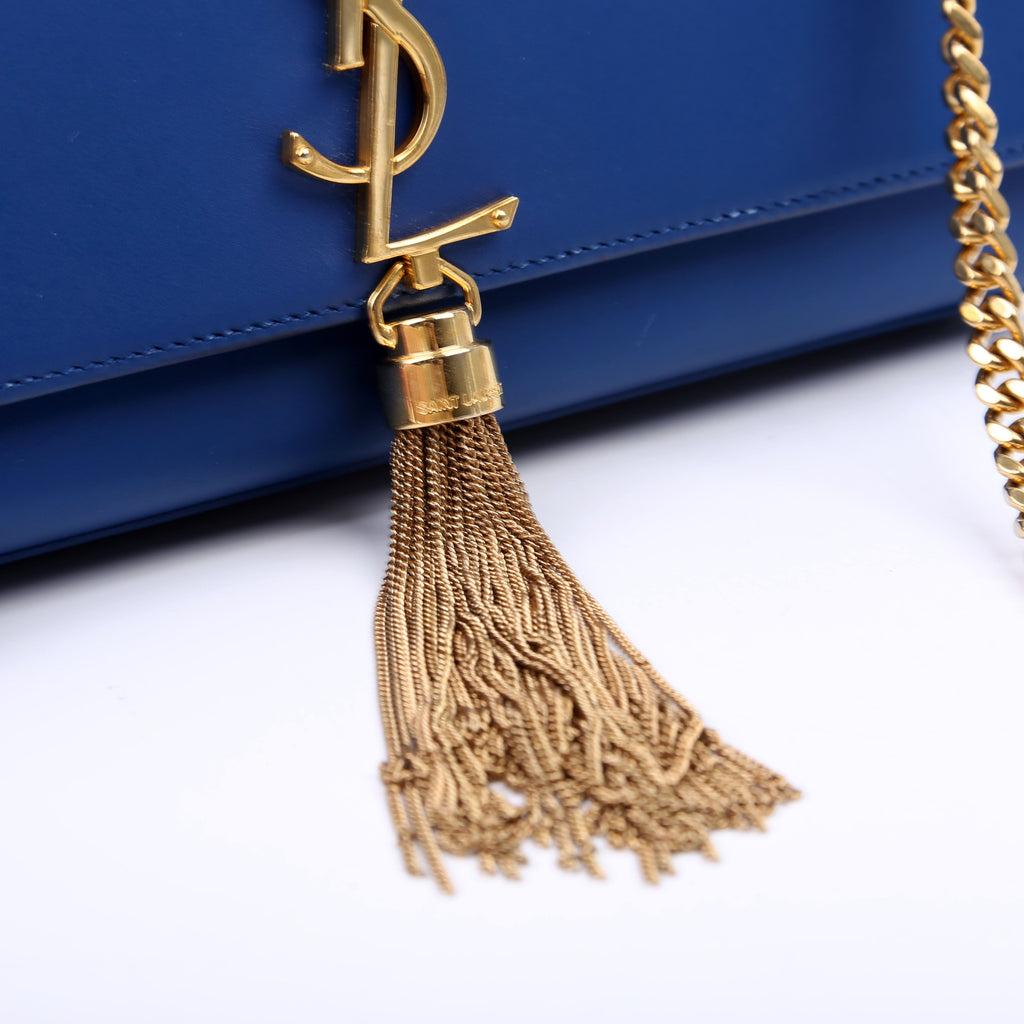 Kate Tassel Satchel Medium Blue