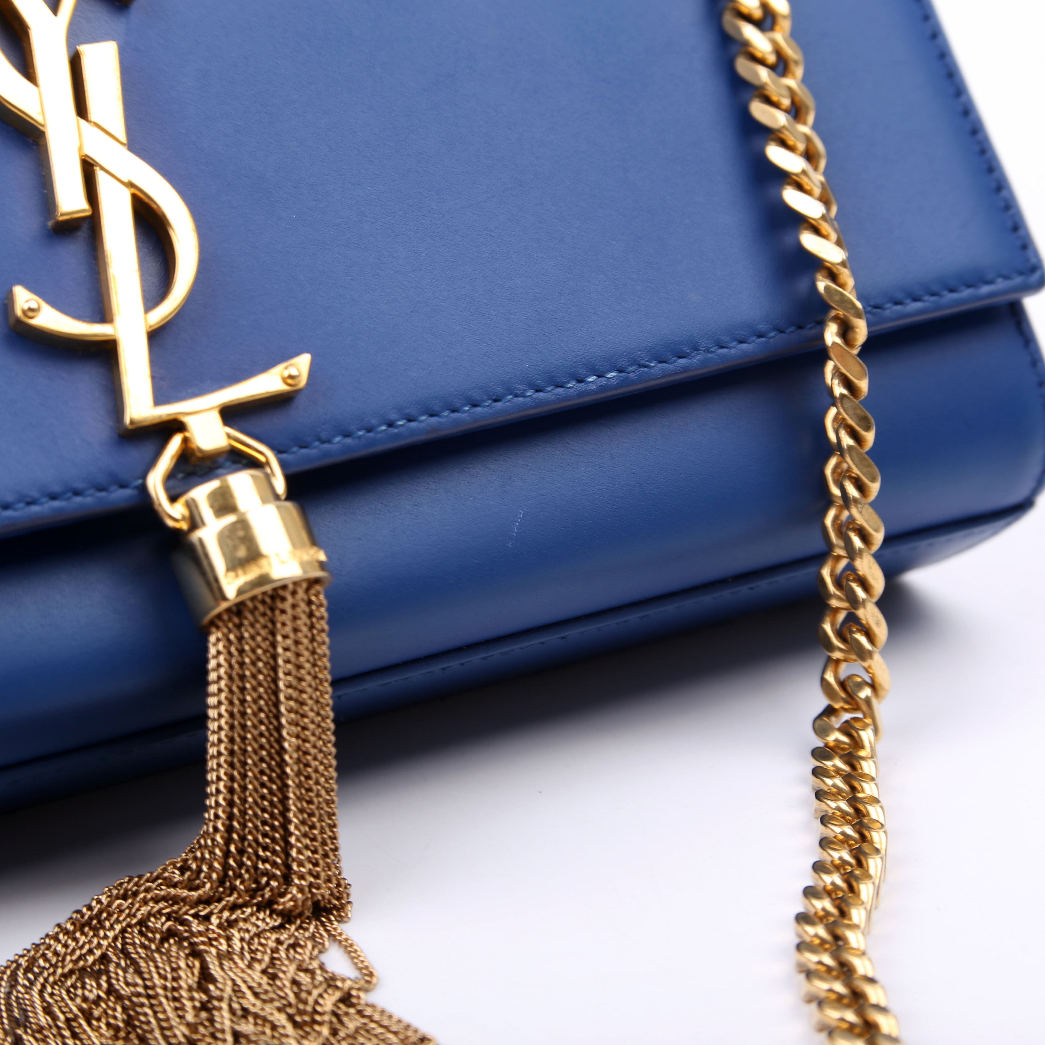 Kate Tassel Satchel Medium Blue