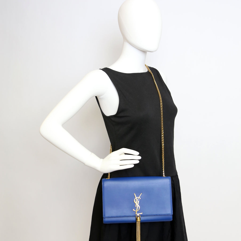 Kate Tassel Satchel Medium Blue