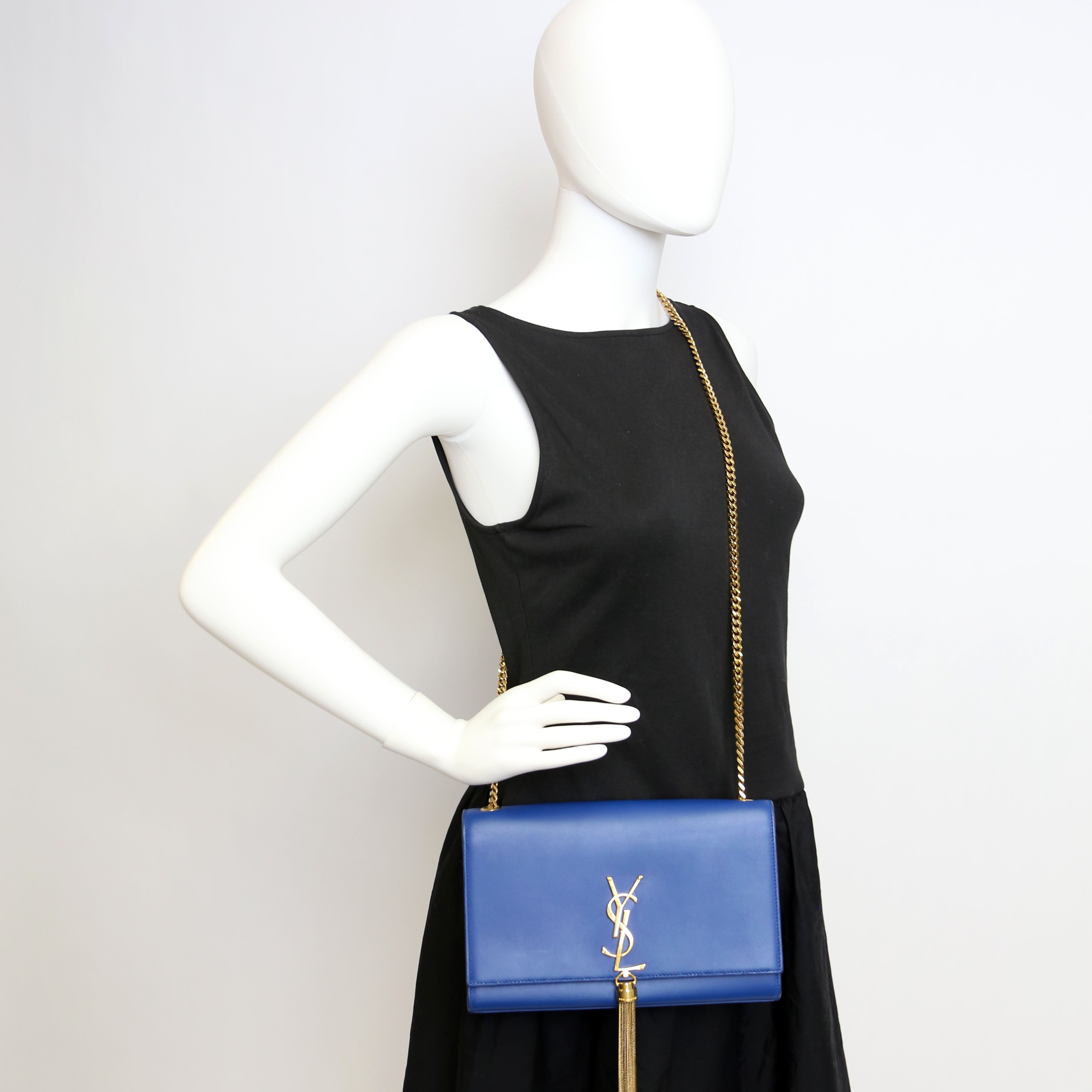 Kate Tassel Satchel Medium Blue