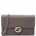 510314 Interlocking G Chain Wallet Grey