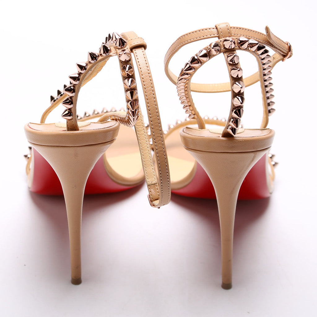 So Me 100MM Sandals Size 39.5 Nude