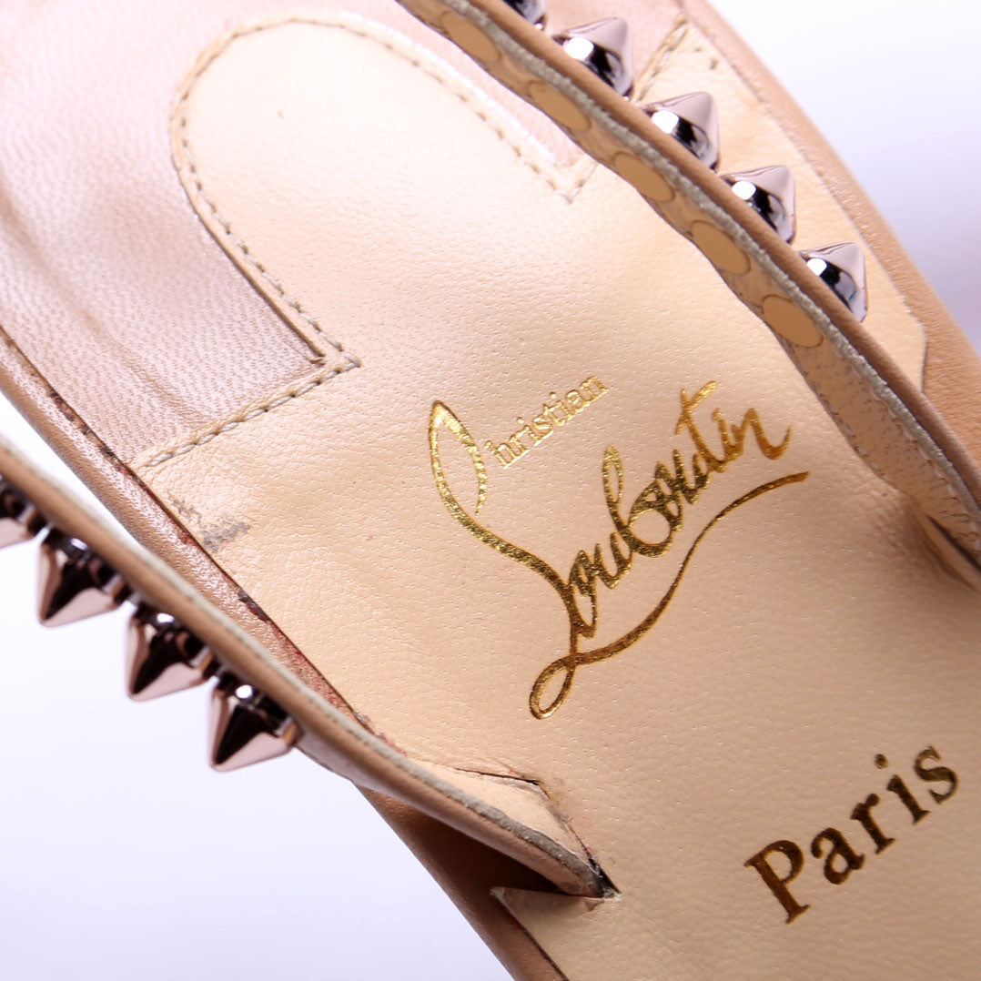 So Me 100MM Sandals Size 39.5 Nude