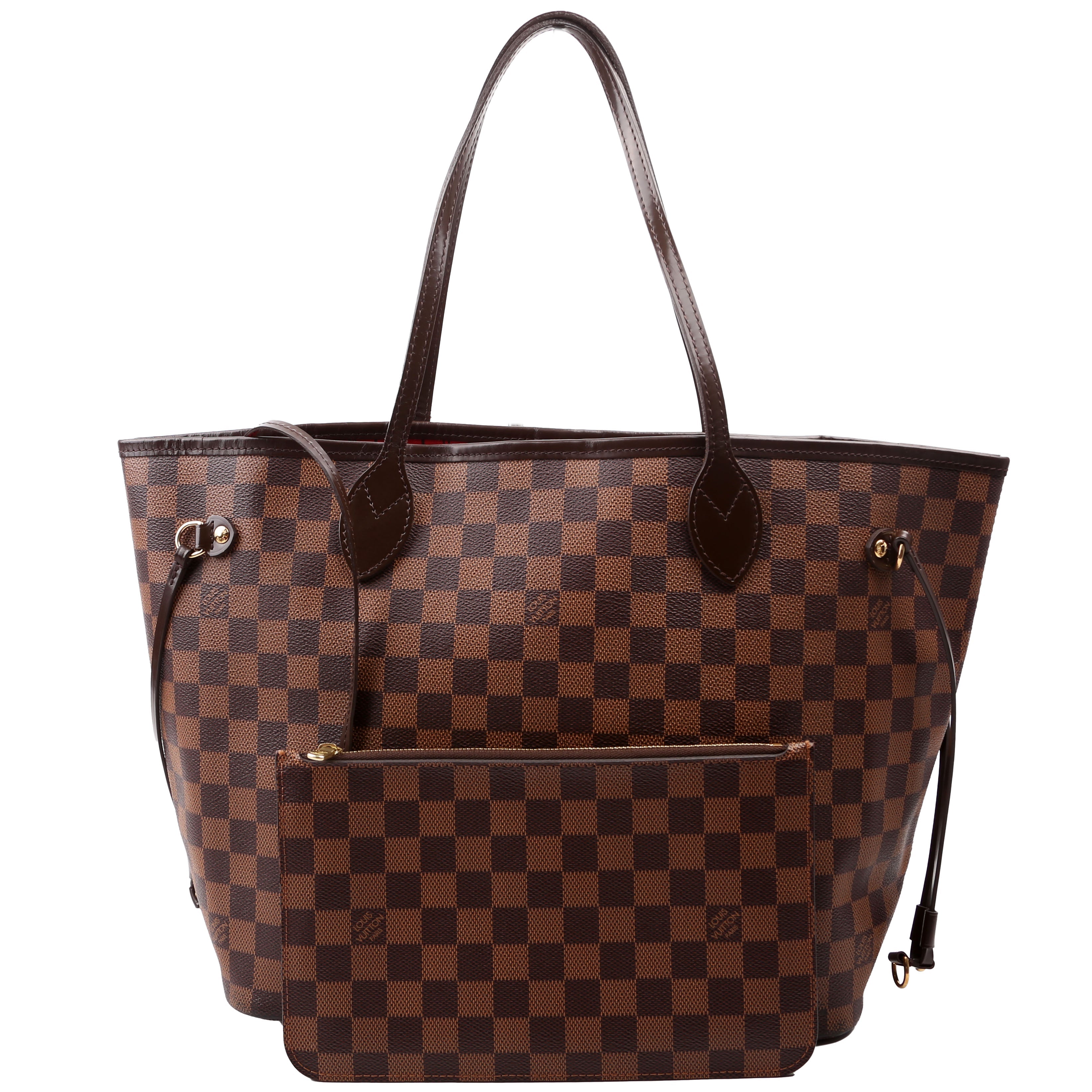 Neverfull With Wallet MM Damier Ebene