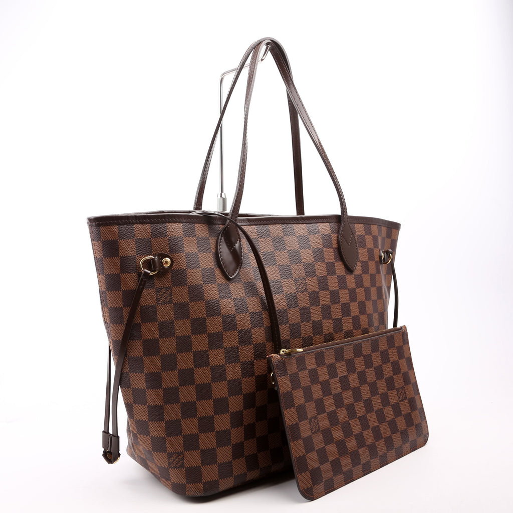 Neverfull With Wallet MM Damier Ebene