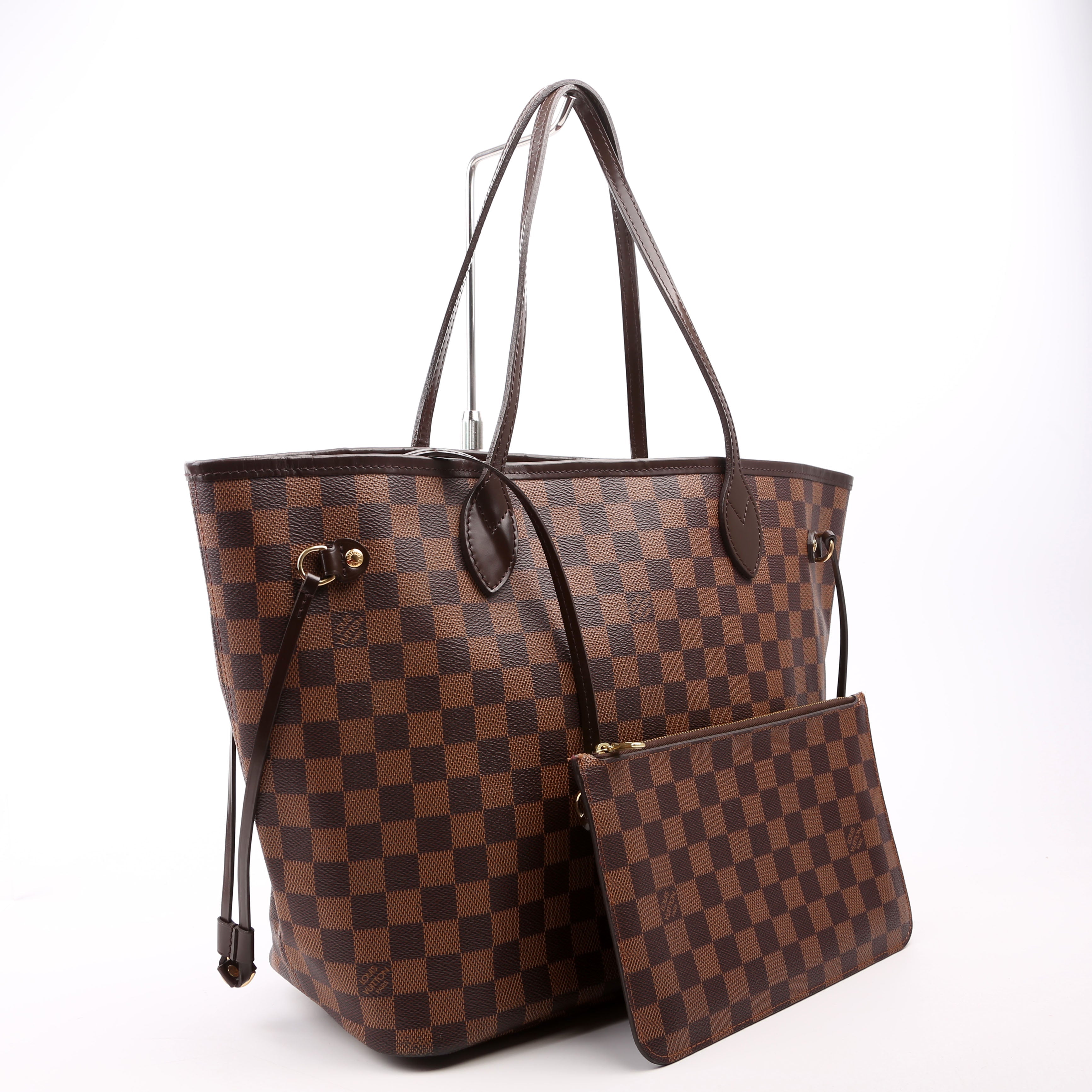 Neverfull With Wallet MM Damier Ebene