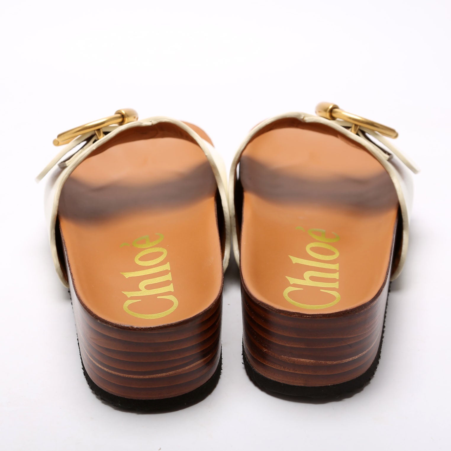 Ingrid Buckle Platform Slide Size 39