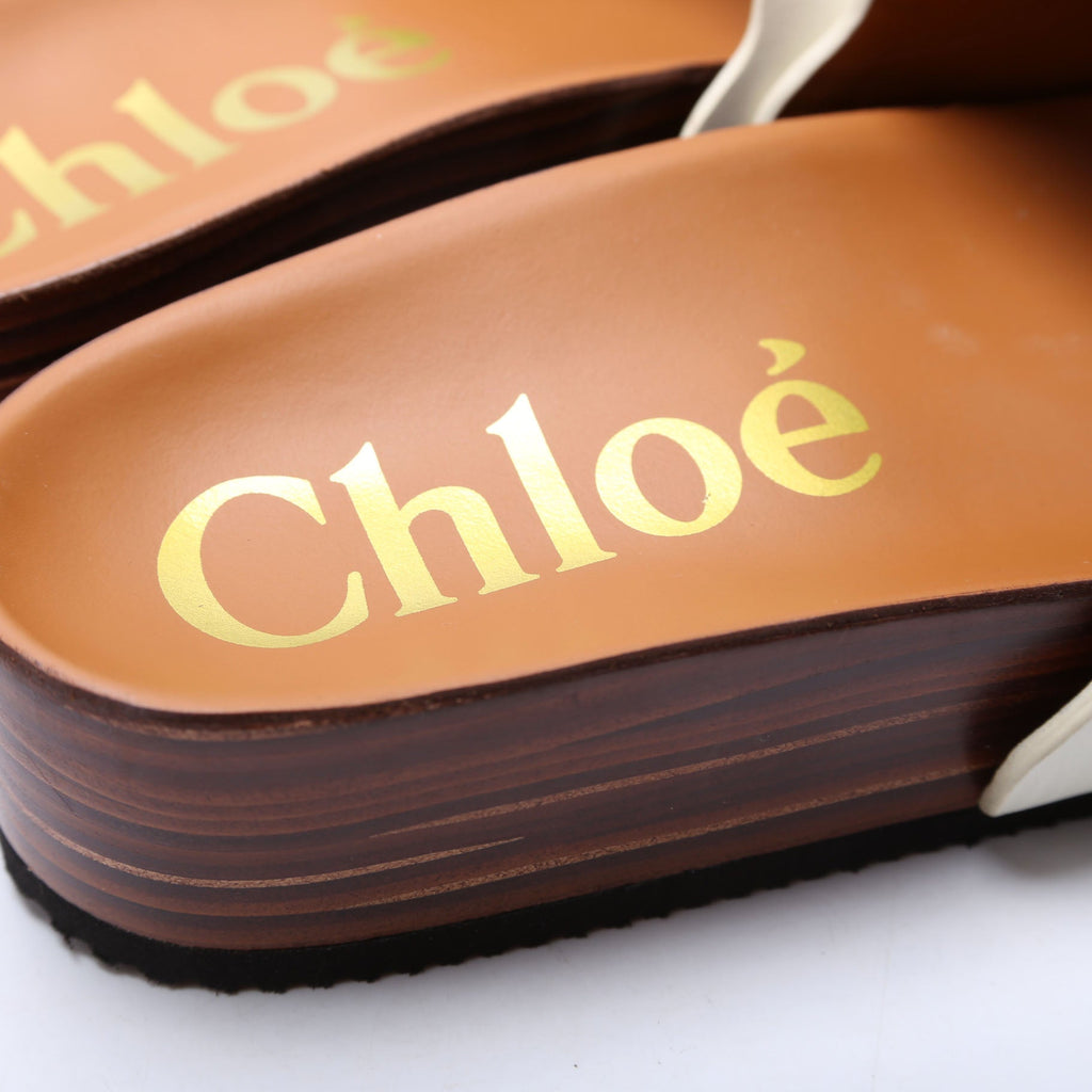 Ingrid Buckle Platform Slide Size 39