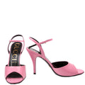 Heeled Mules Patent Size 40.5 Pink