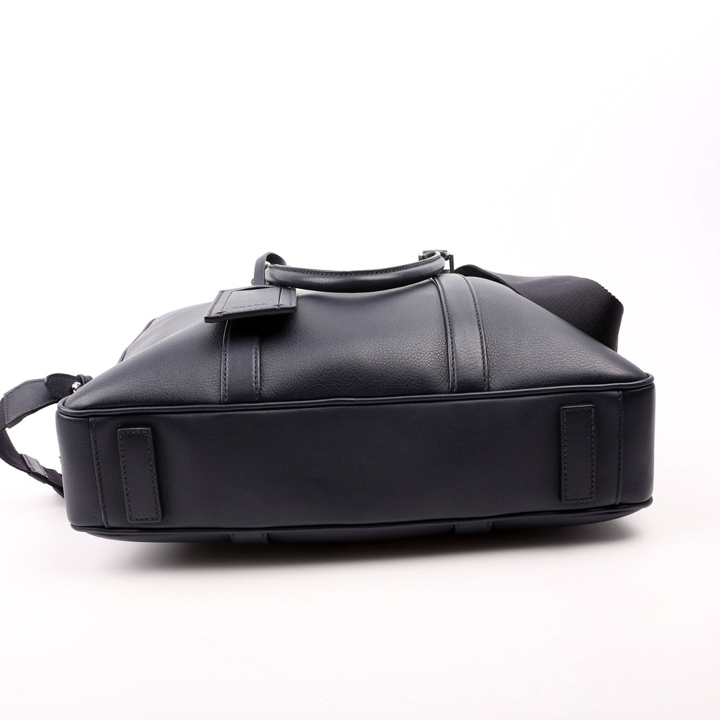 2VE305 Business Bag 2-Way Leather Blue