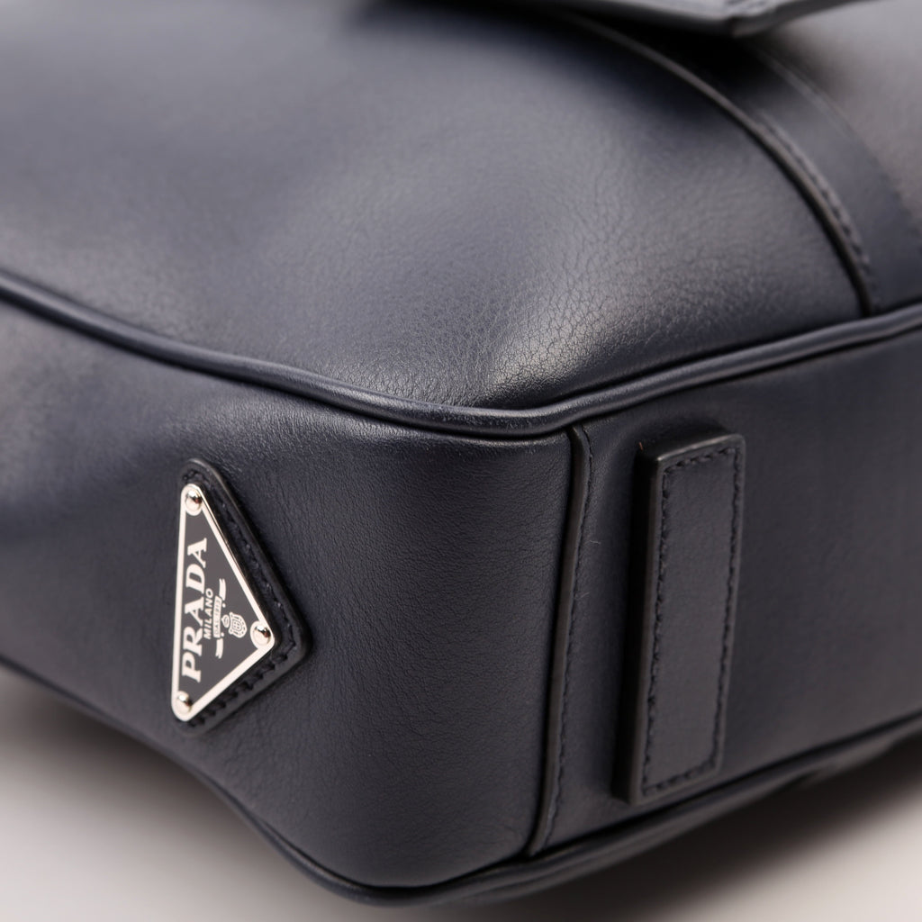 2VE305 Business Bag 2-Way Leather Blue