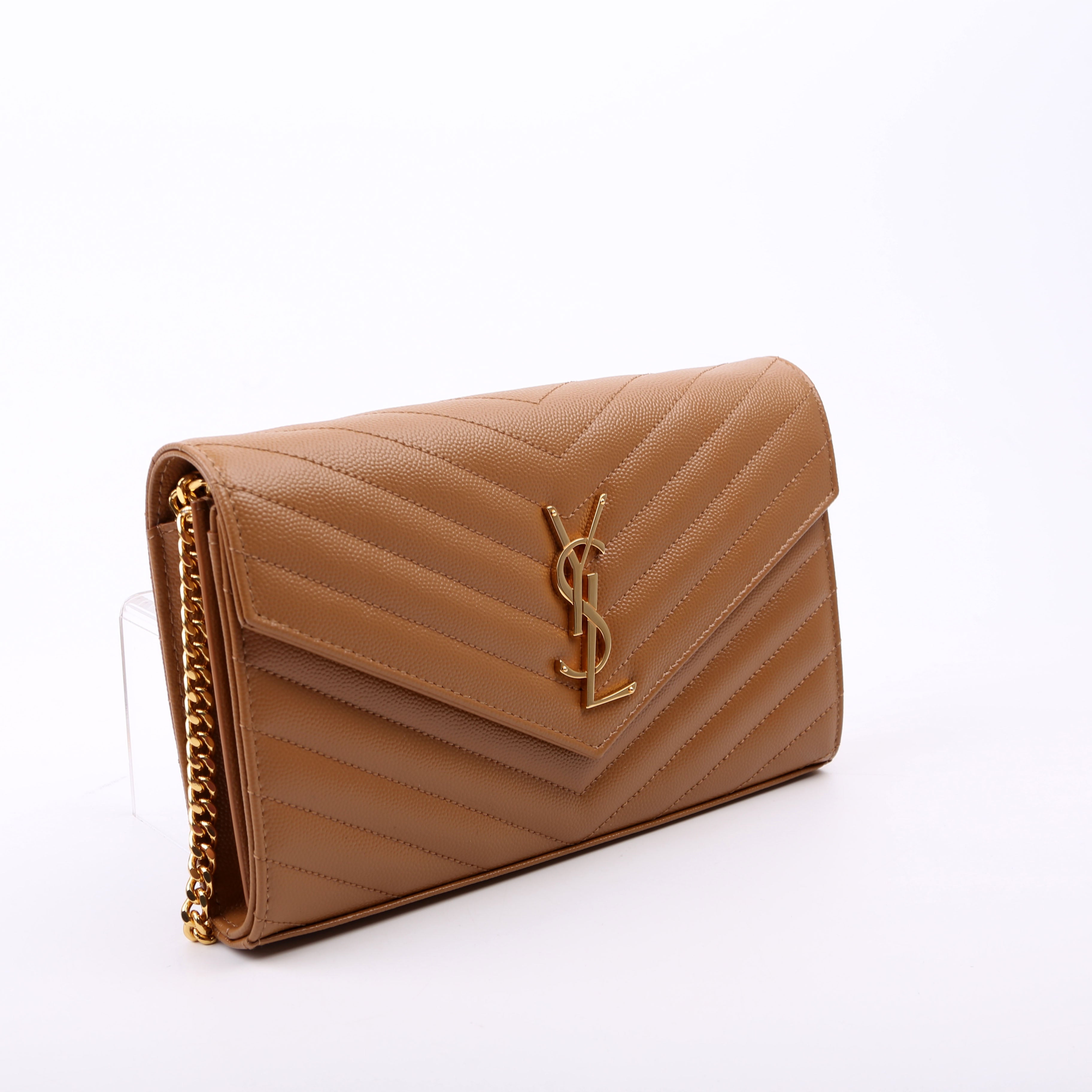 Grain De Poudre Chain Wallet 377828 Brown