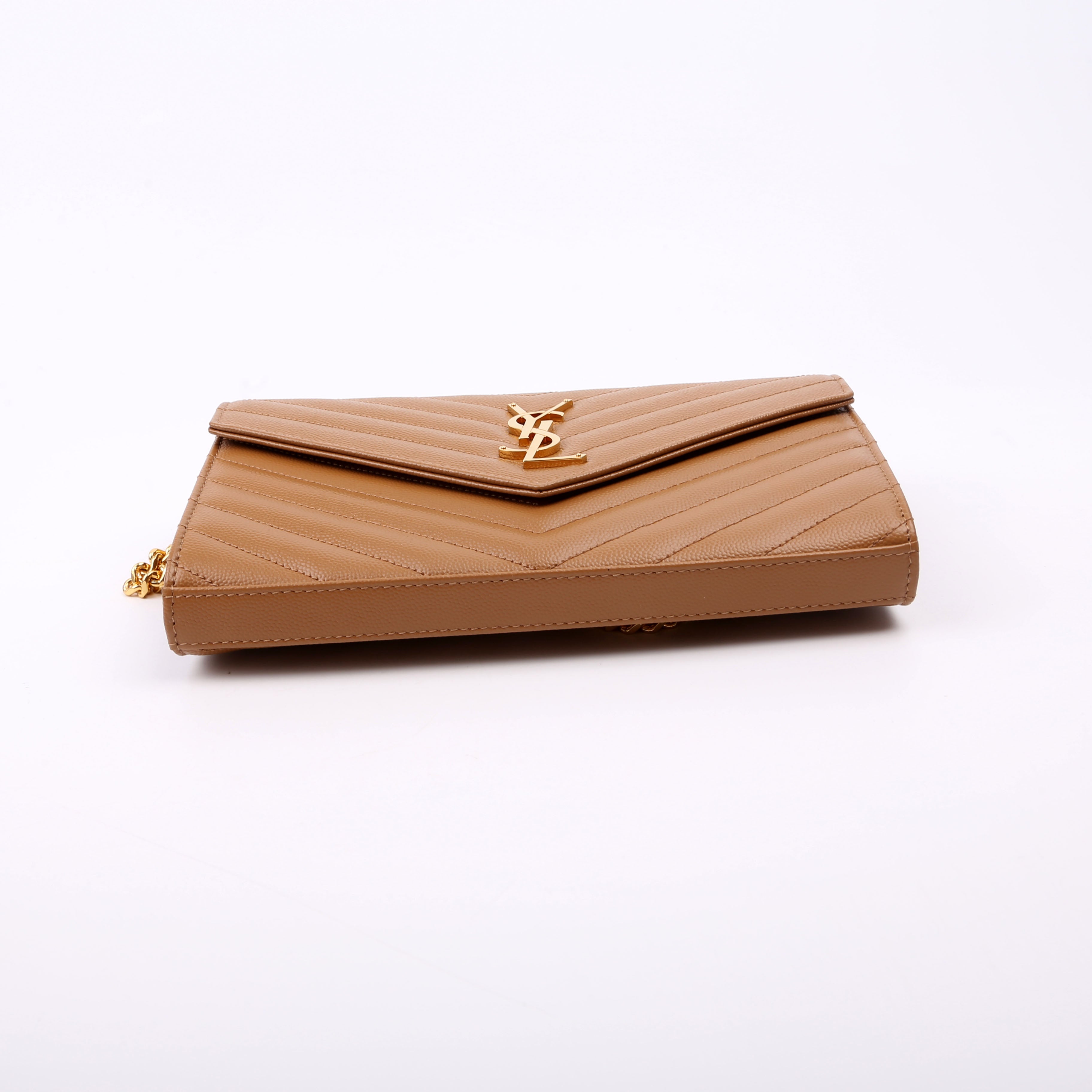 Grain De Poudre Chain Wallet 377828 Brown