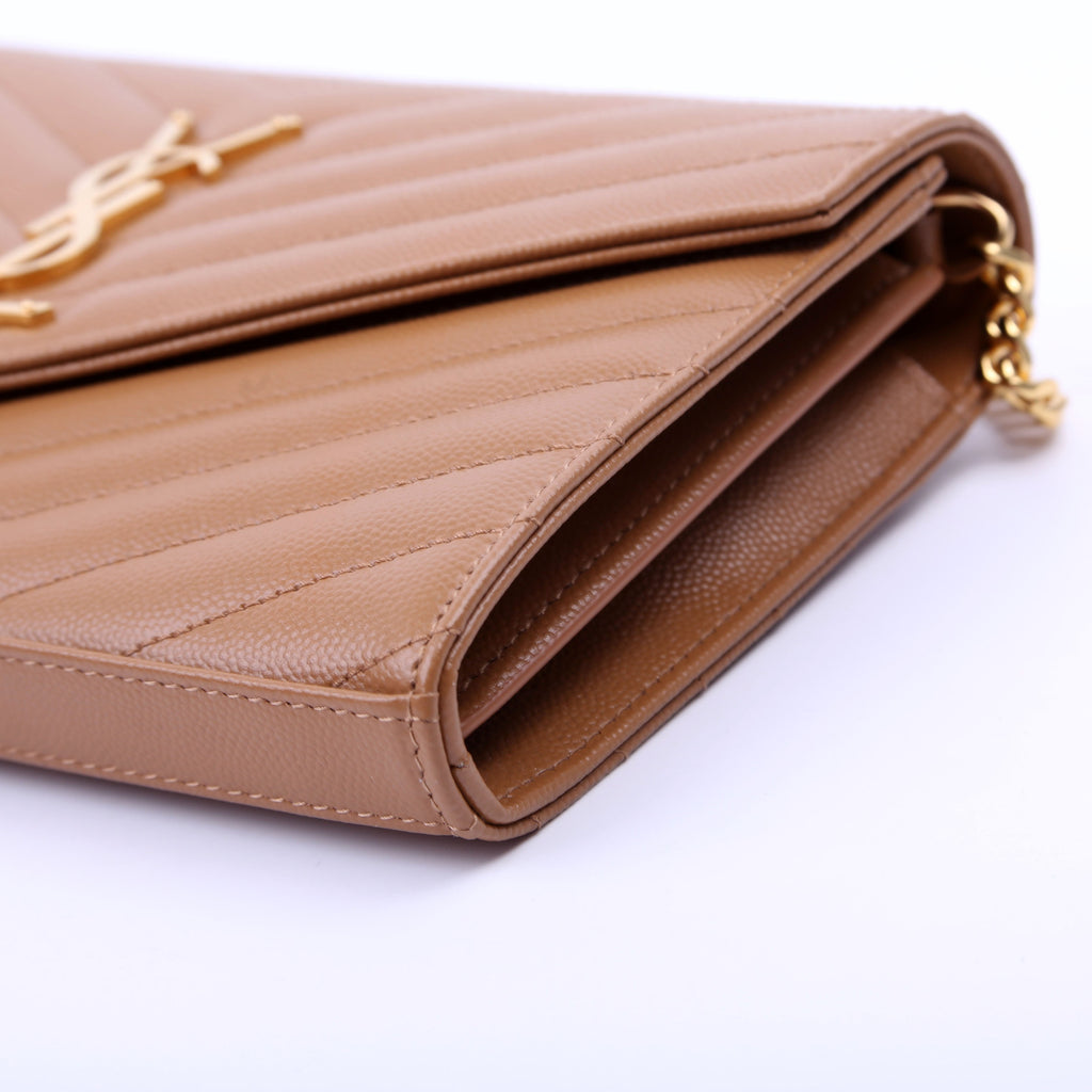 Grain De Poudre Chain Wallet 377828 Brown