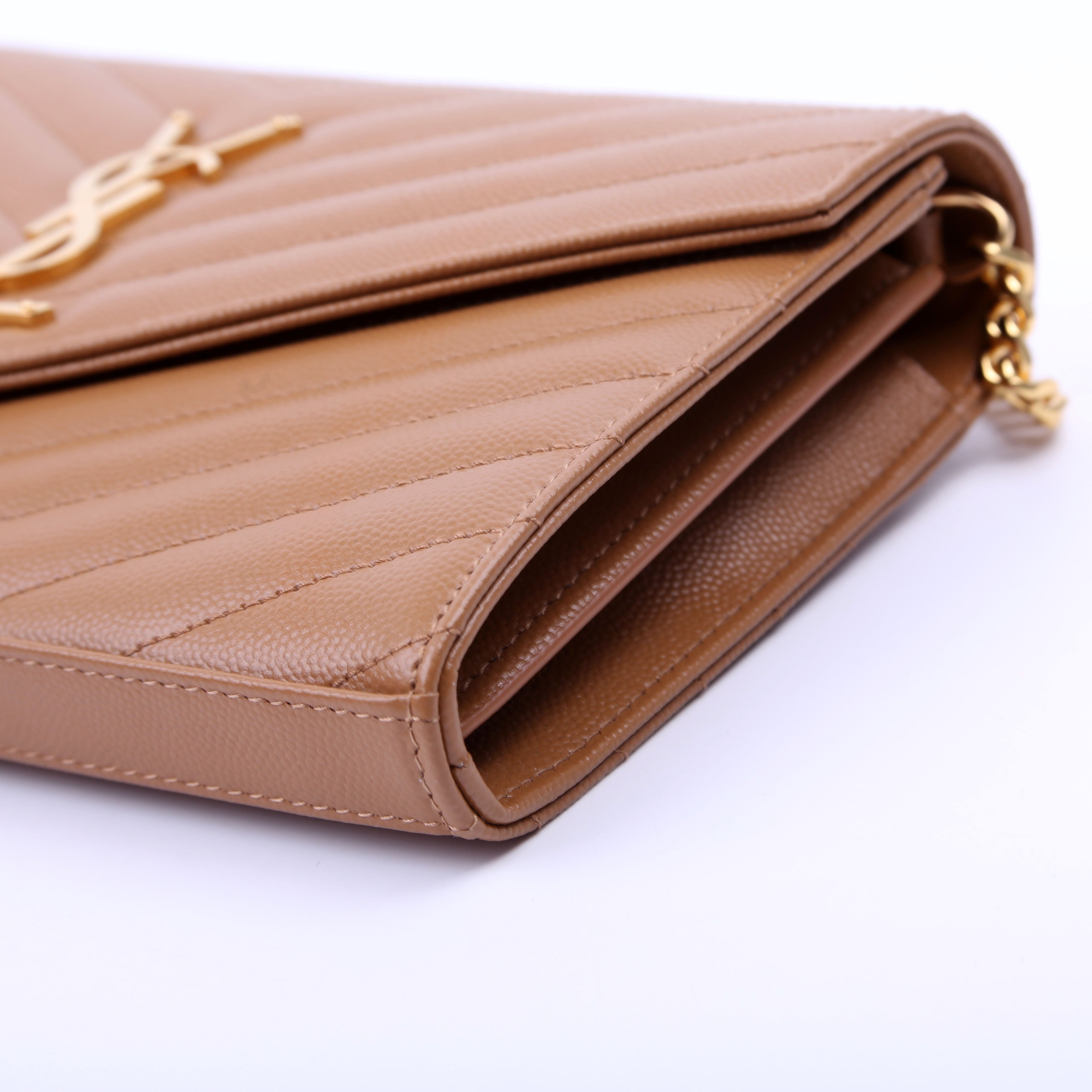 Grain De Poudre Chain Wallet 377828 Brown
