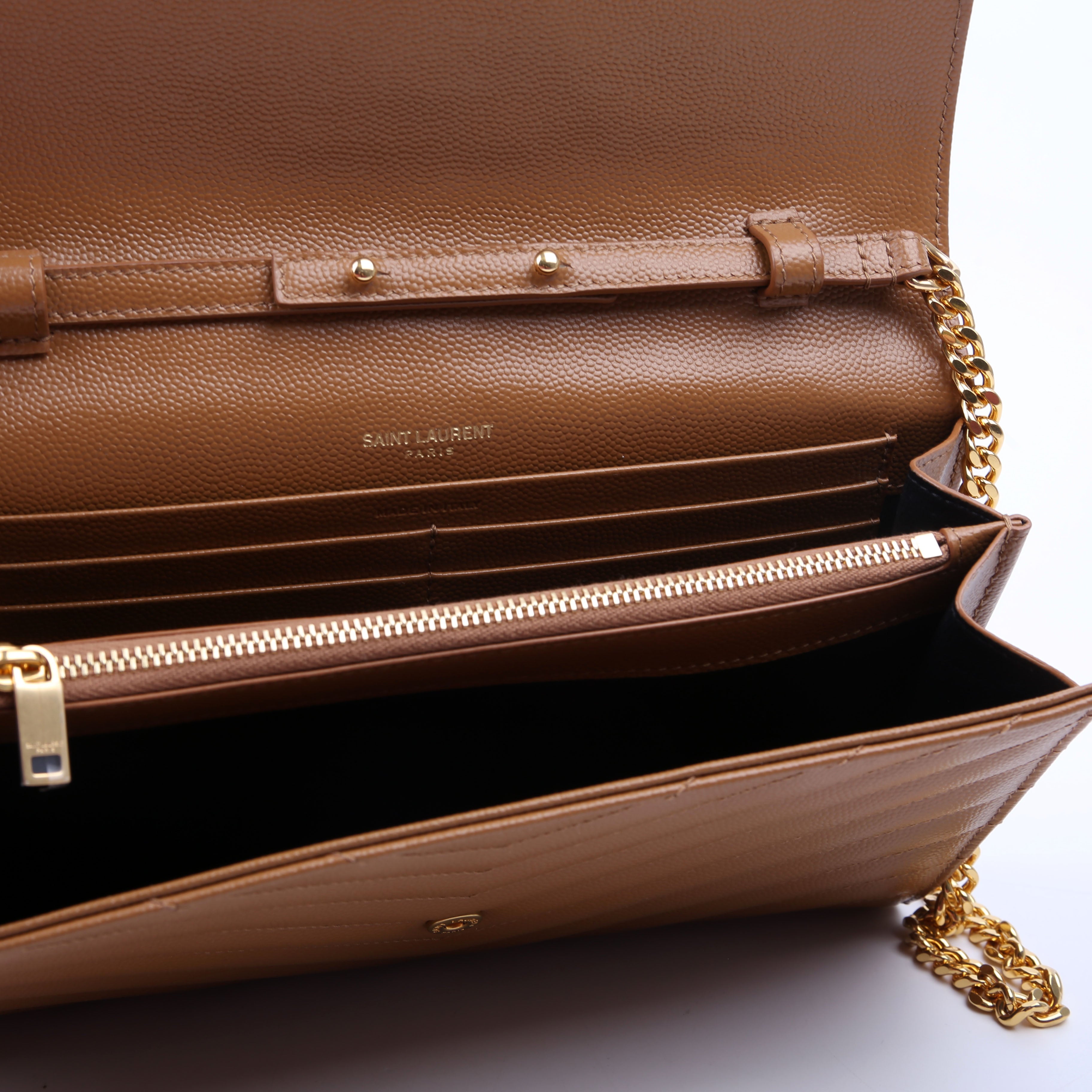 Grain De Poudre Chain Wallet 377828 Brown