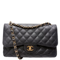 Classic Flap Jumbo Caviar 14-16M Black