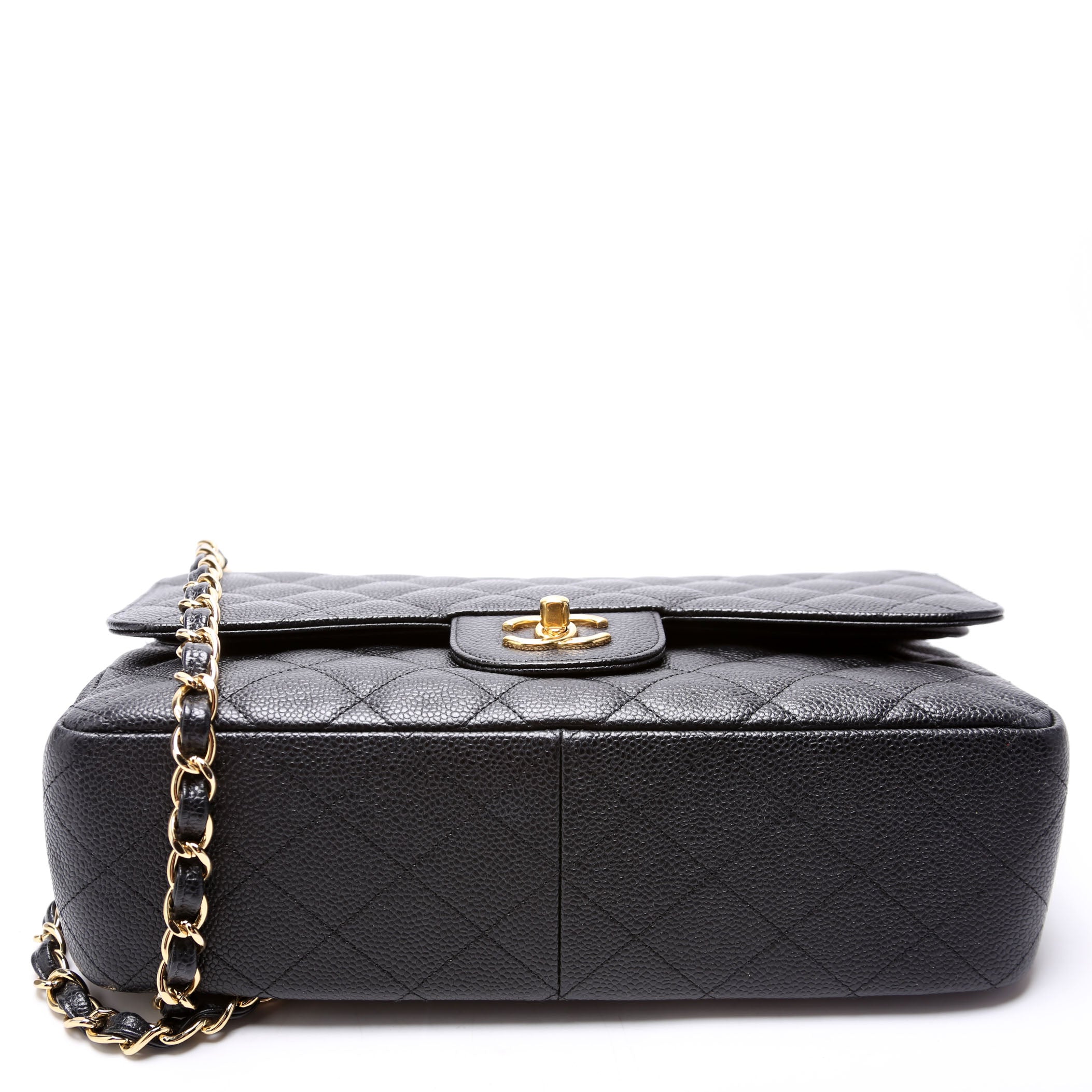Classic Flap Jumbo Caviar 14-16M Black