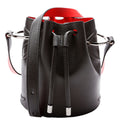 By My Side Embossed Logo Bucket Bag Black