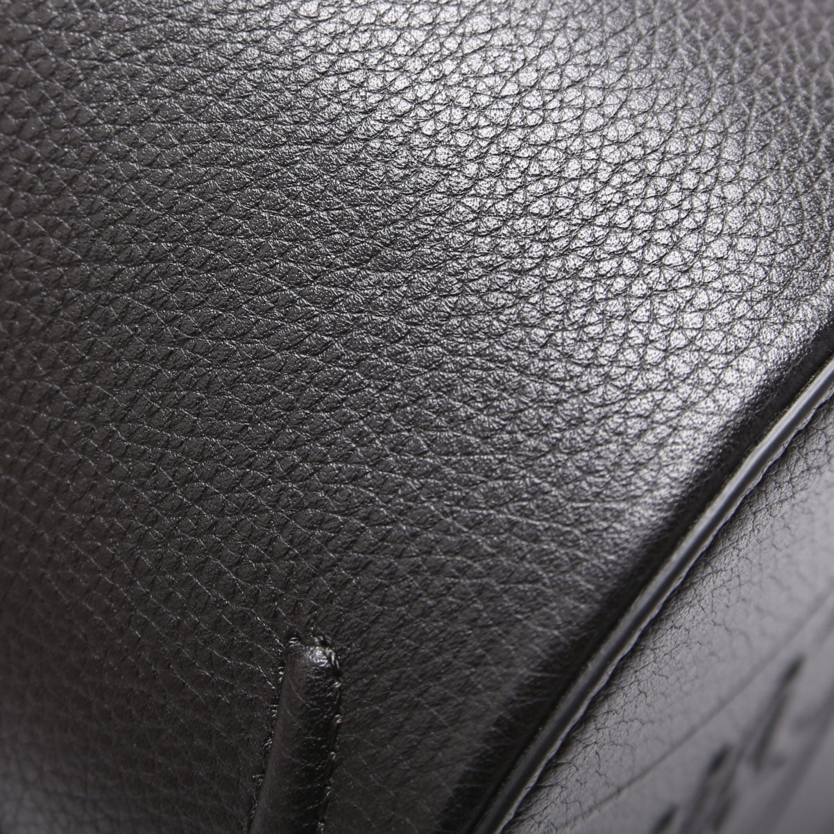 By My Side Embossed Logo Bucket Bag Black