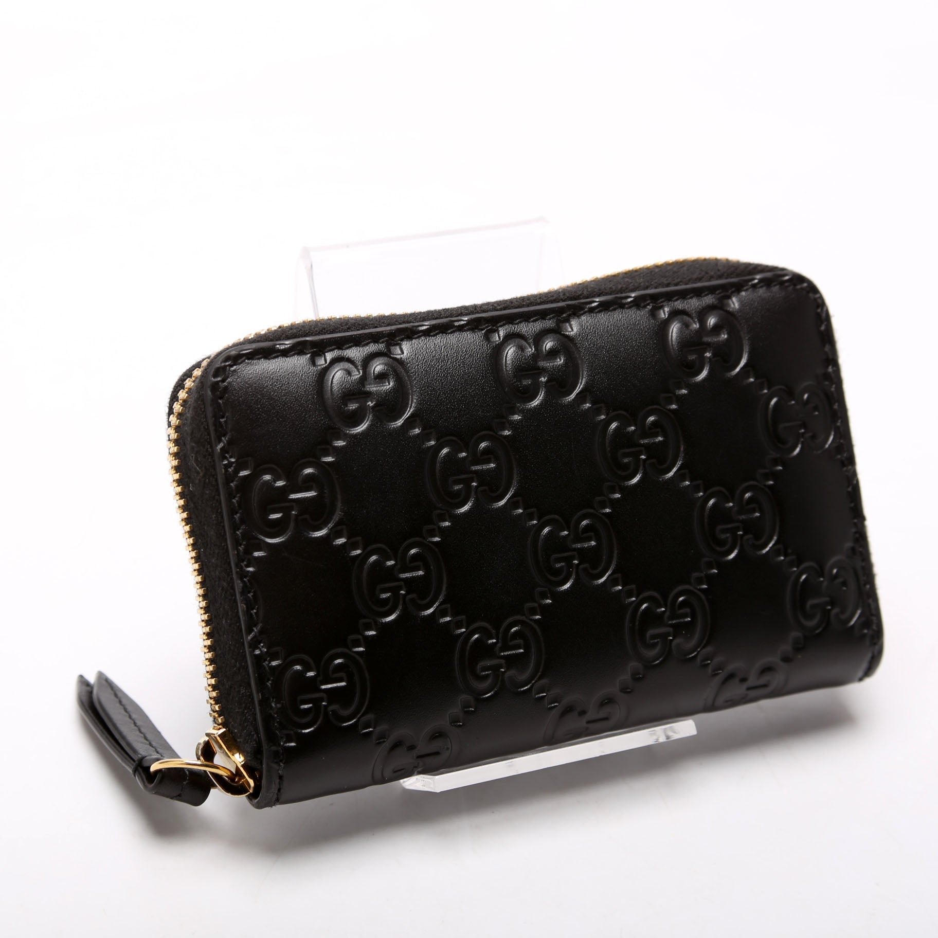 447939 Zip Around Card Case Black