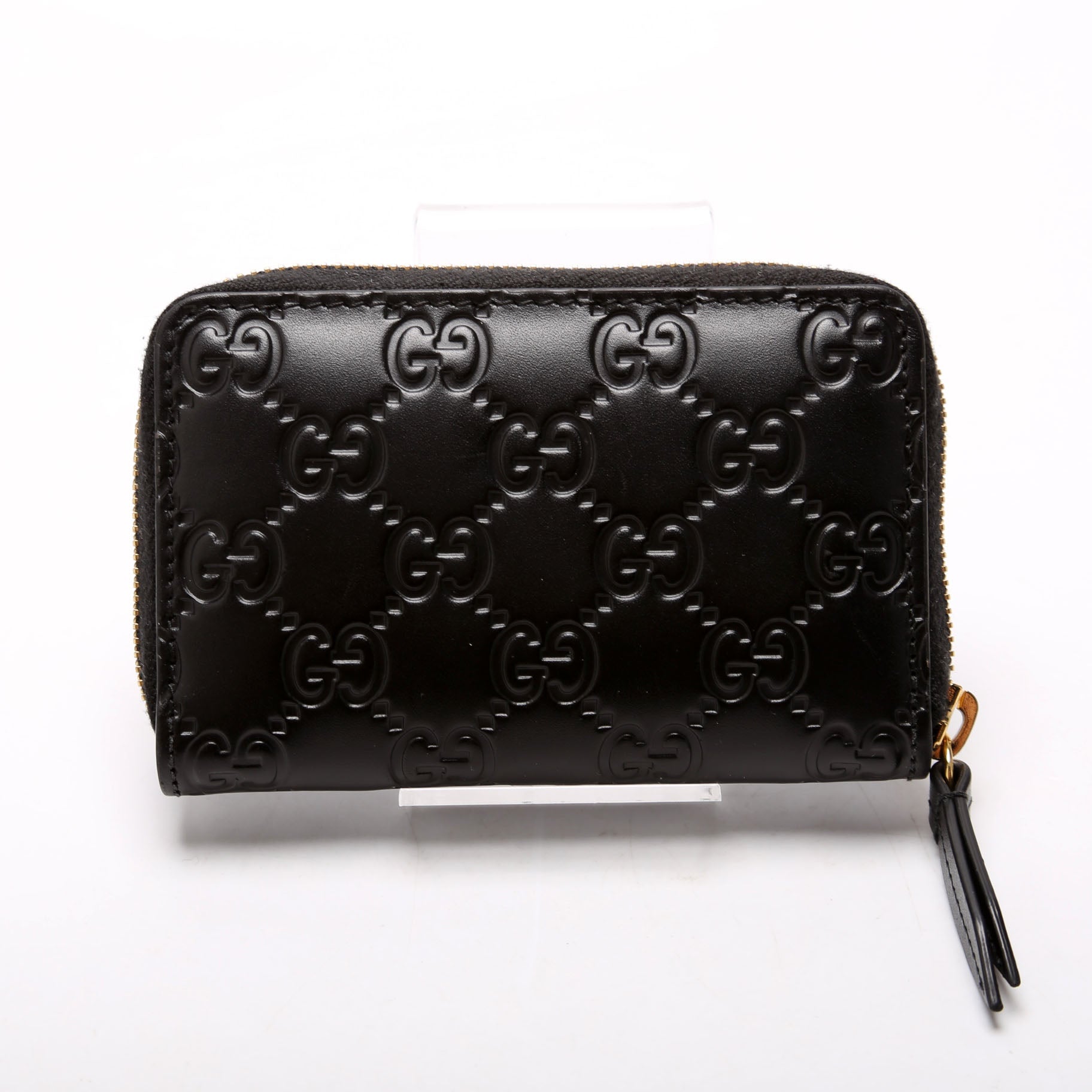 447939 Zip Around Card Case Black