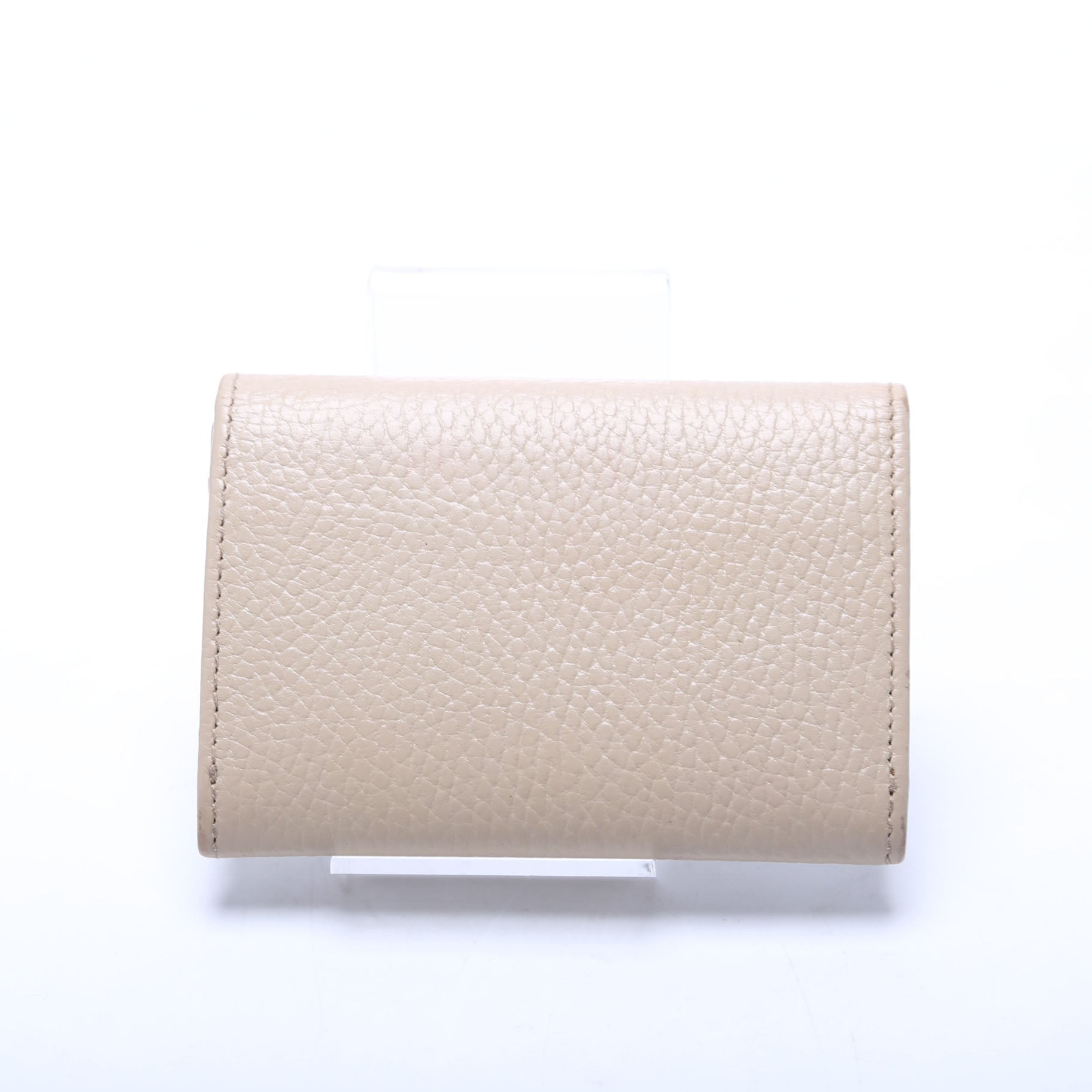 739525 GG Marmont Card Case Beige