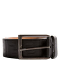 Fendi Square Buckle FF Leather Belt 45MM Size 115/56 Black