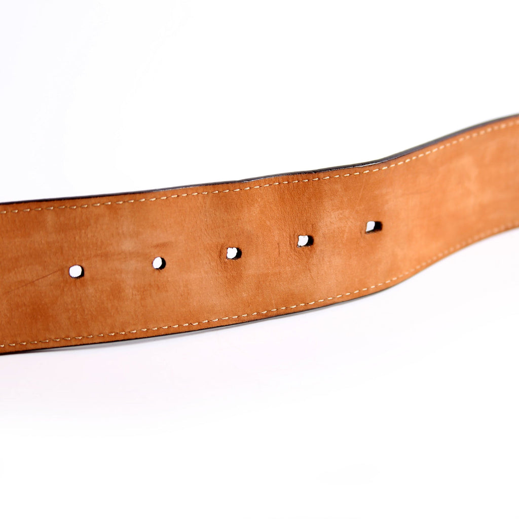 Fendi Square Buckle FF Leather Belt 45MM Size 115/56 Black