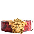DCU4140 Medusa Head Python Belt Size 115/46 Red/Gold