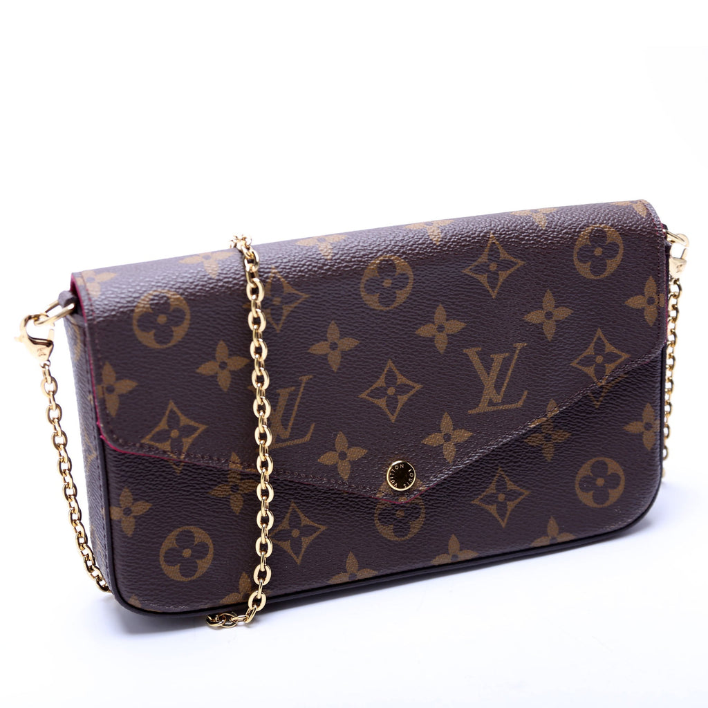 Pochette Felicie Monogram Berry