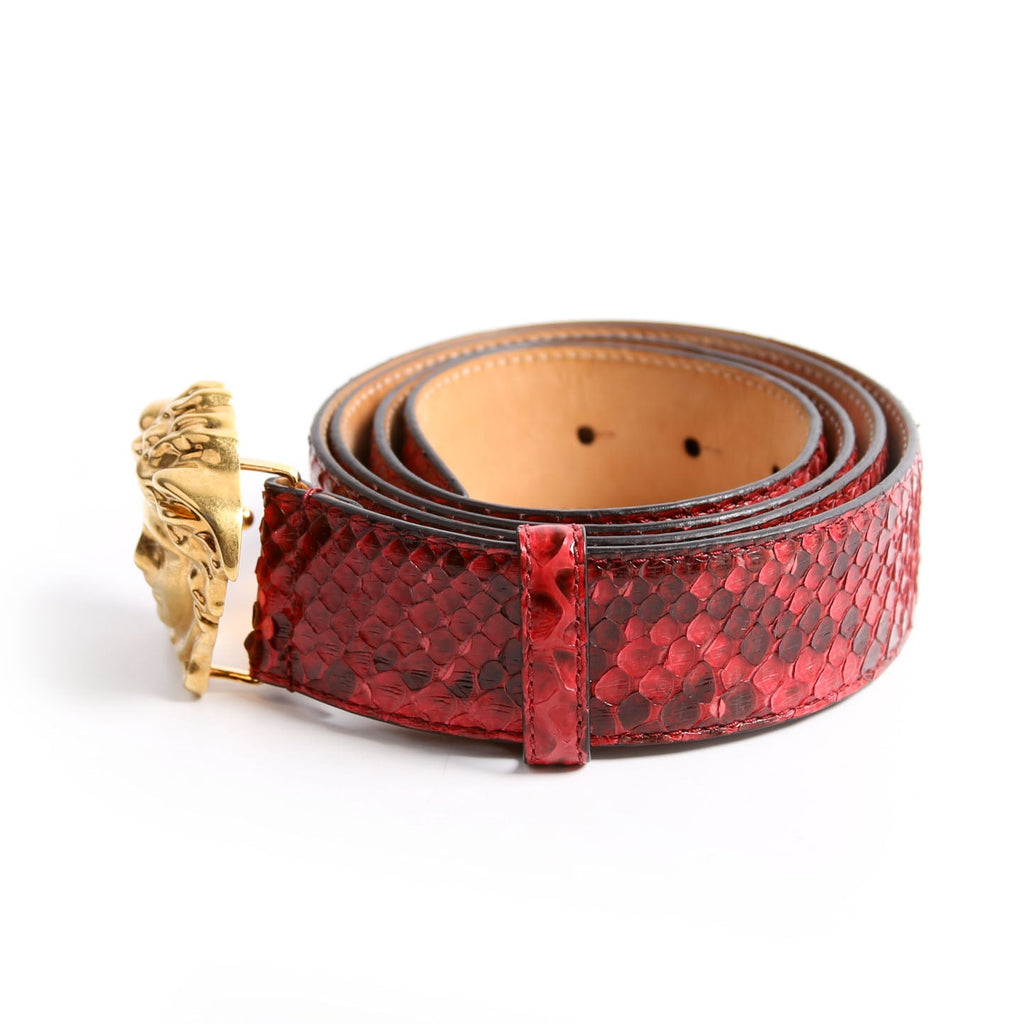 DCU4140 Medusa Head Python Belt Size 115/46 Red/Gold