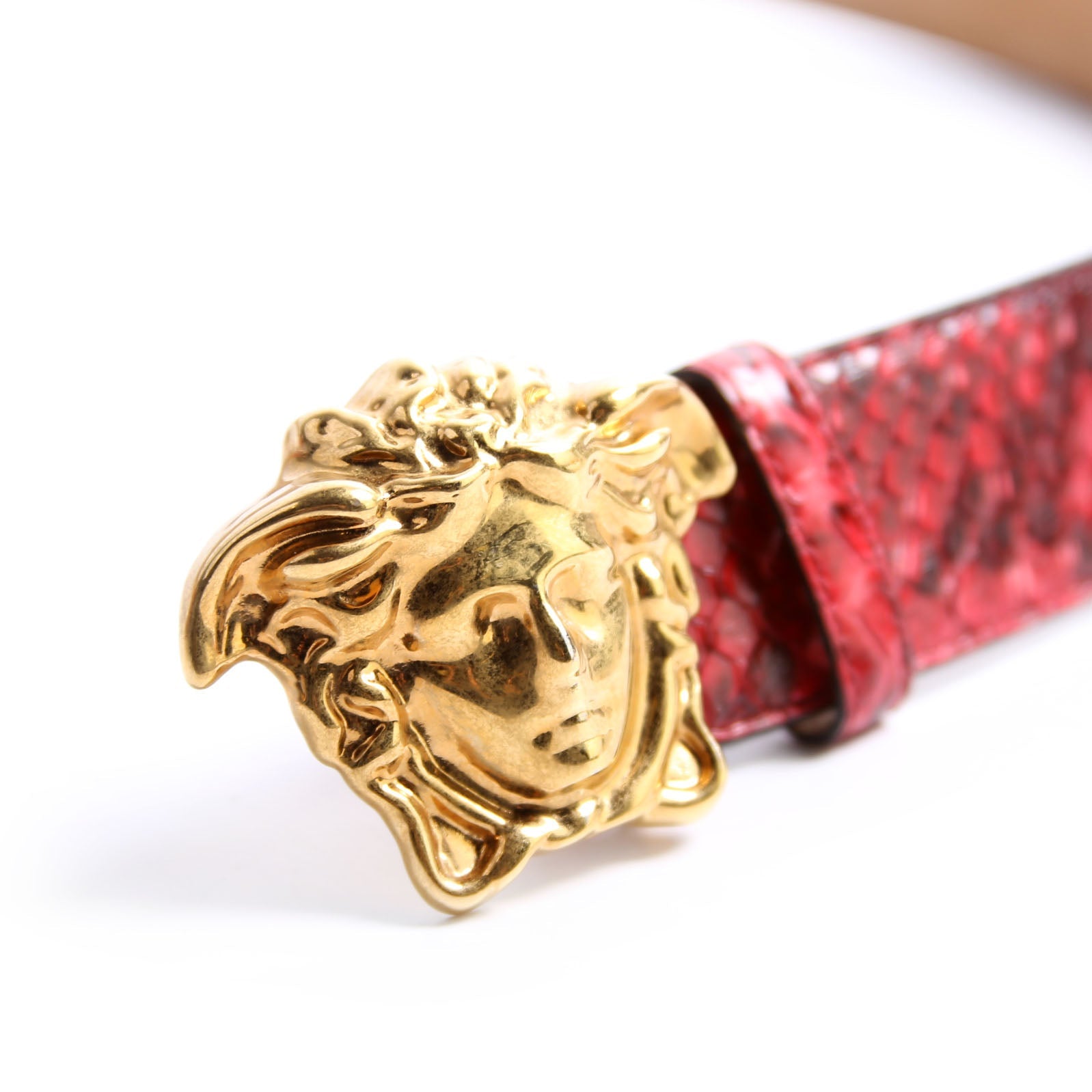 DCU4140 Medusa Head Python Belt Size 115/46 Red/Gold