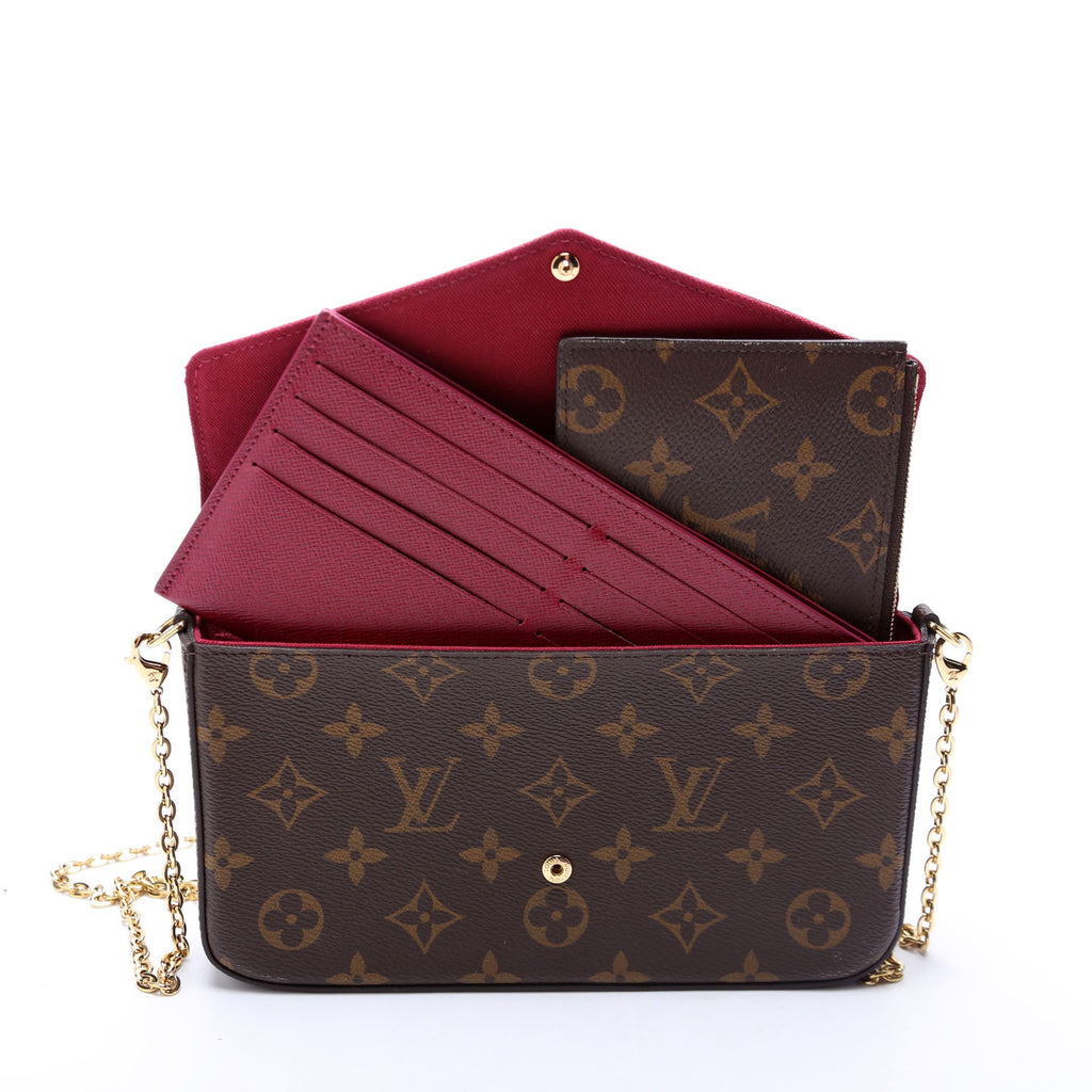 Pochette Felicie Monogram Berry