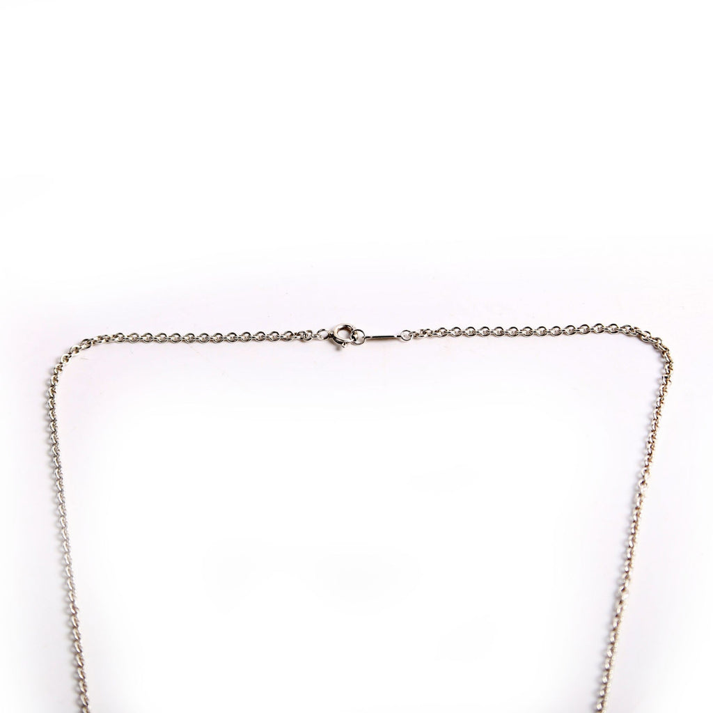 Concave Cross Pendant Necklace 925