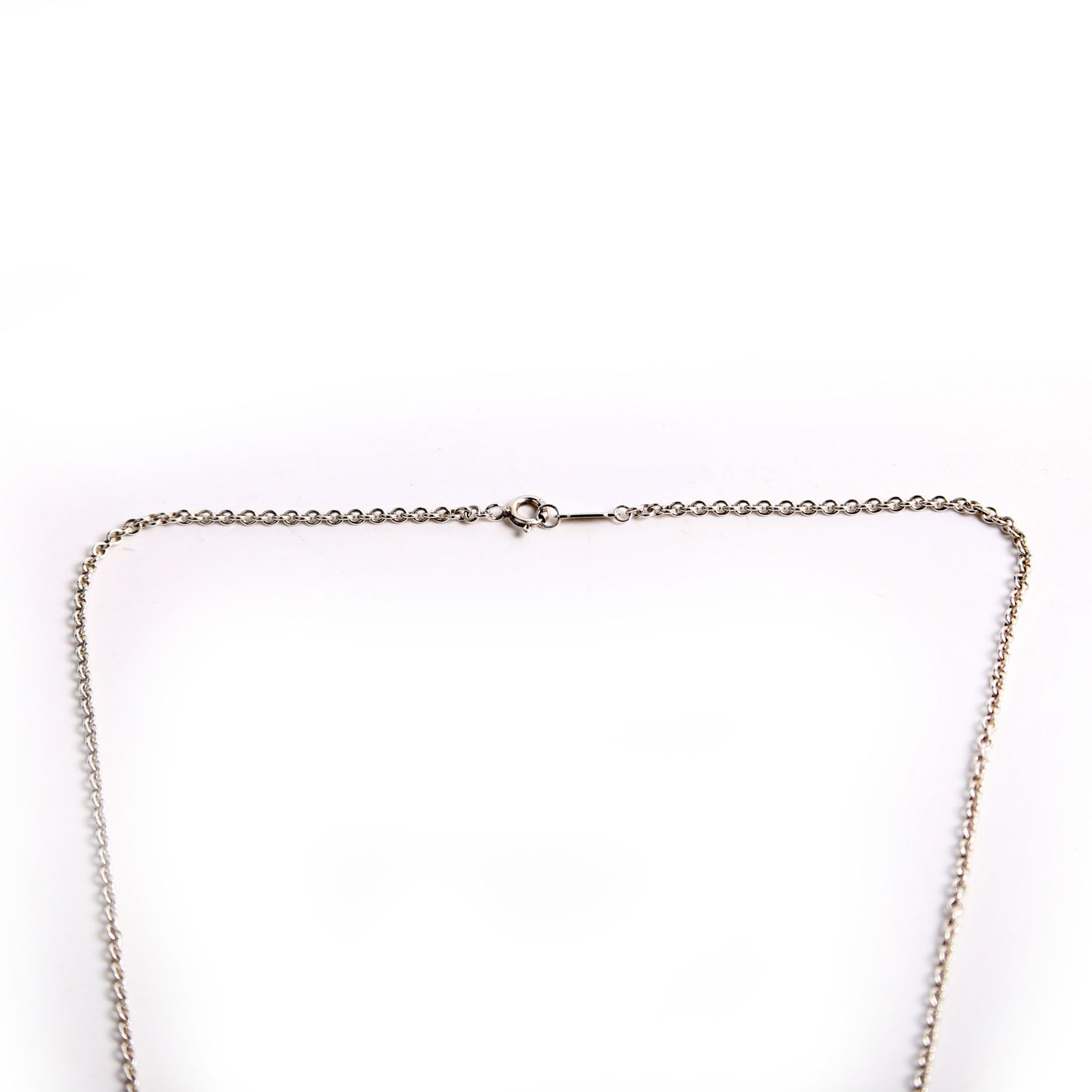 Concave Cross Pendant Necklace 925