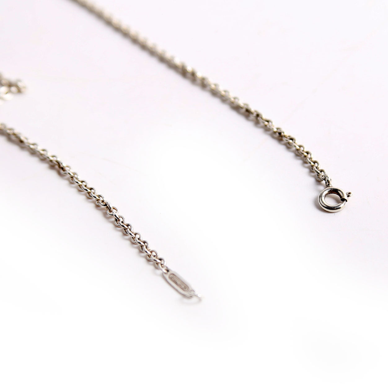 Concave Cross Pendant Necklace 925