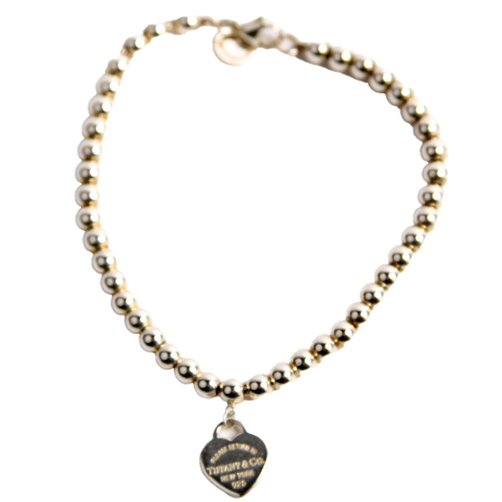 Please Return Mini Heart 4MM Bead Bracelet 925