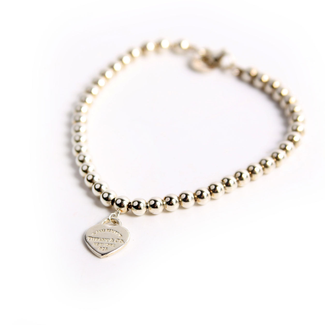 Please Return Mini Heart 4MM Bead Bracelet 925